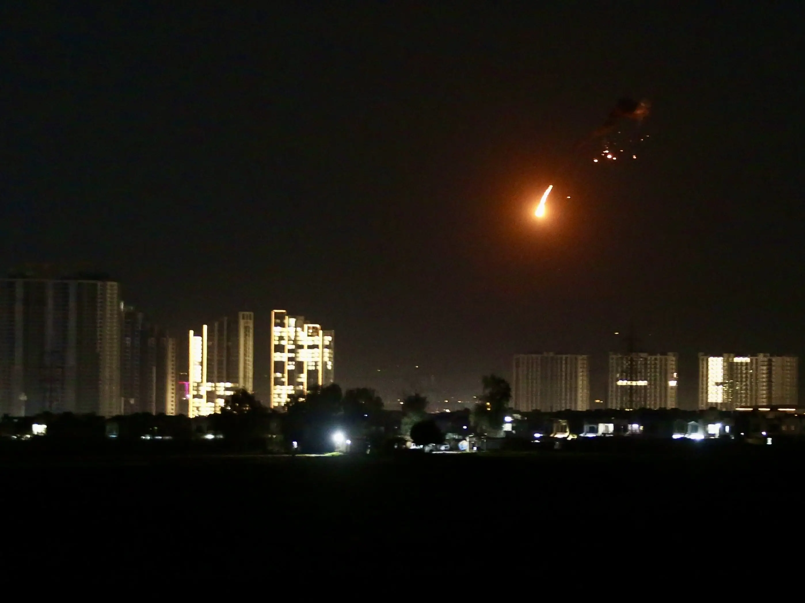 ERBIL, IRAQ - MARCH 03: Loud explosions are heard in Erbil, Iraq, following a drone attack targeting the U.S. Consulate building and Erbil International Airport, on March 03, 2026.