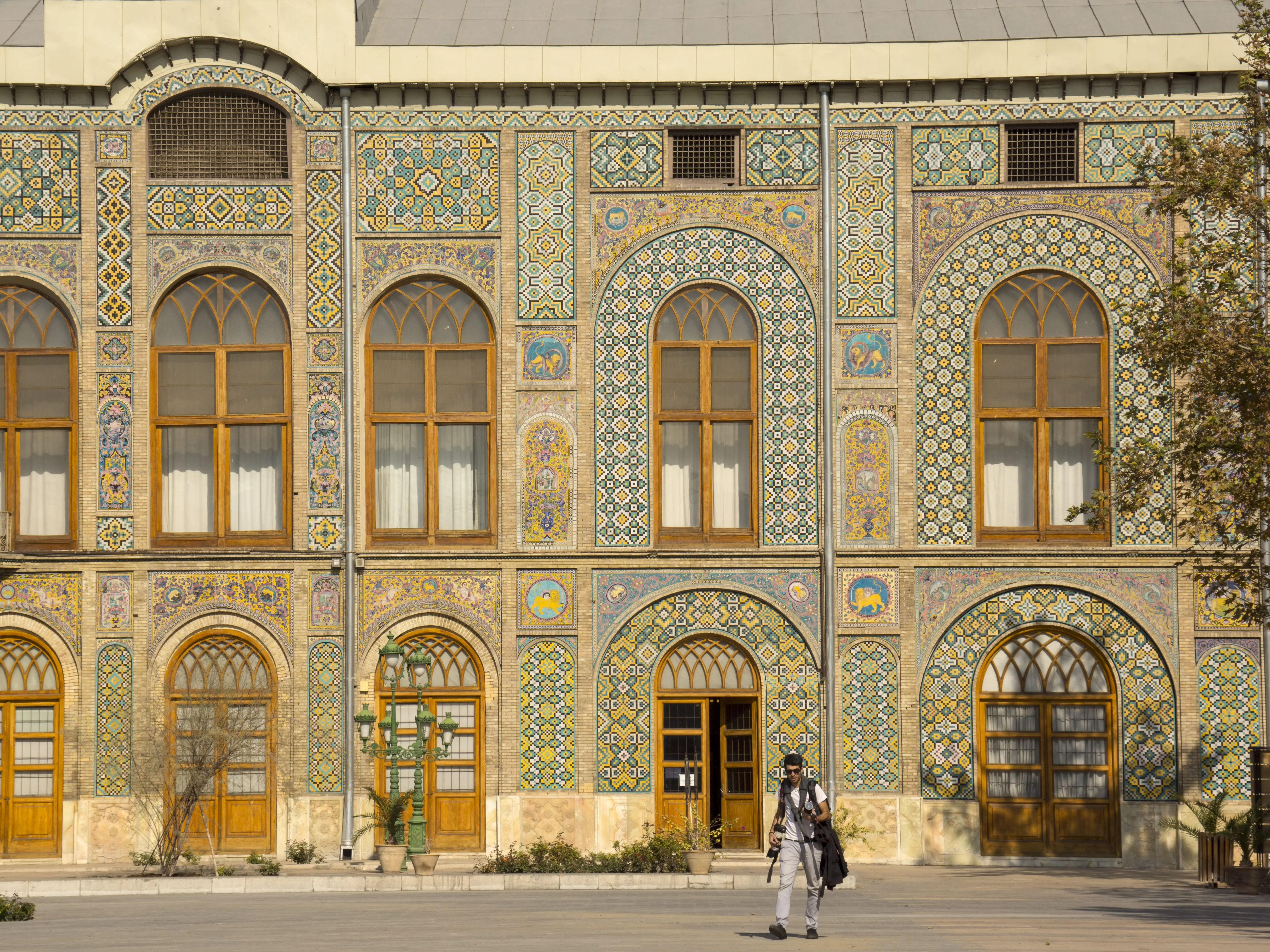 Outside of Golestan Palace in Tehran before Iran strikes