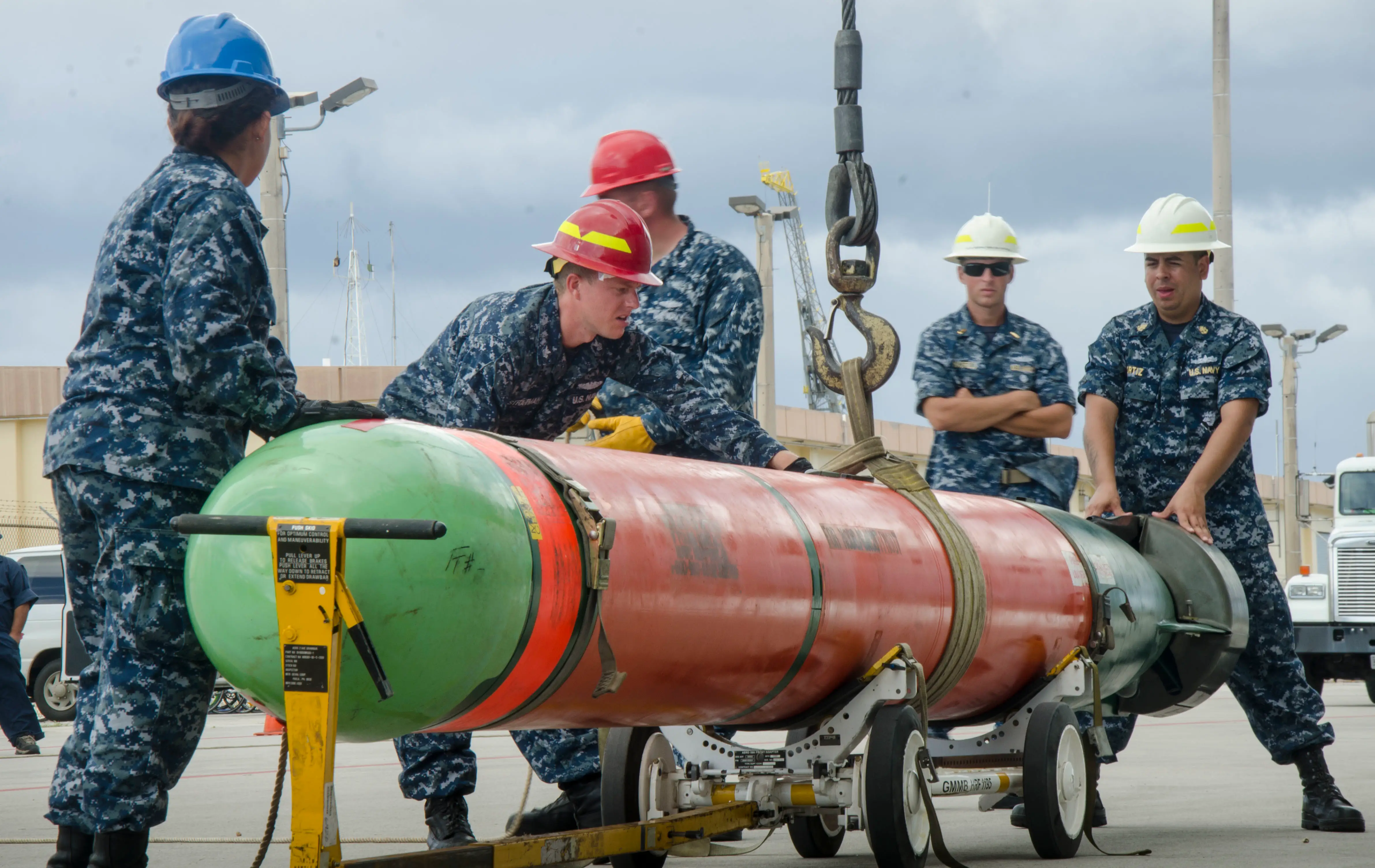 A Mark 48 heavyweight torpedo.