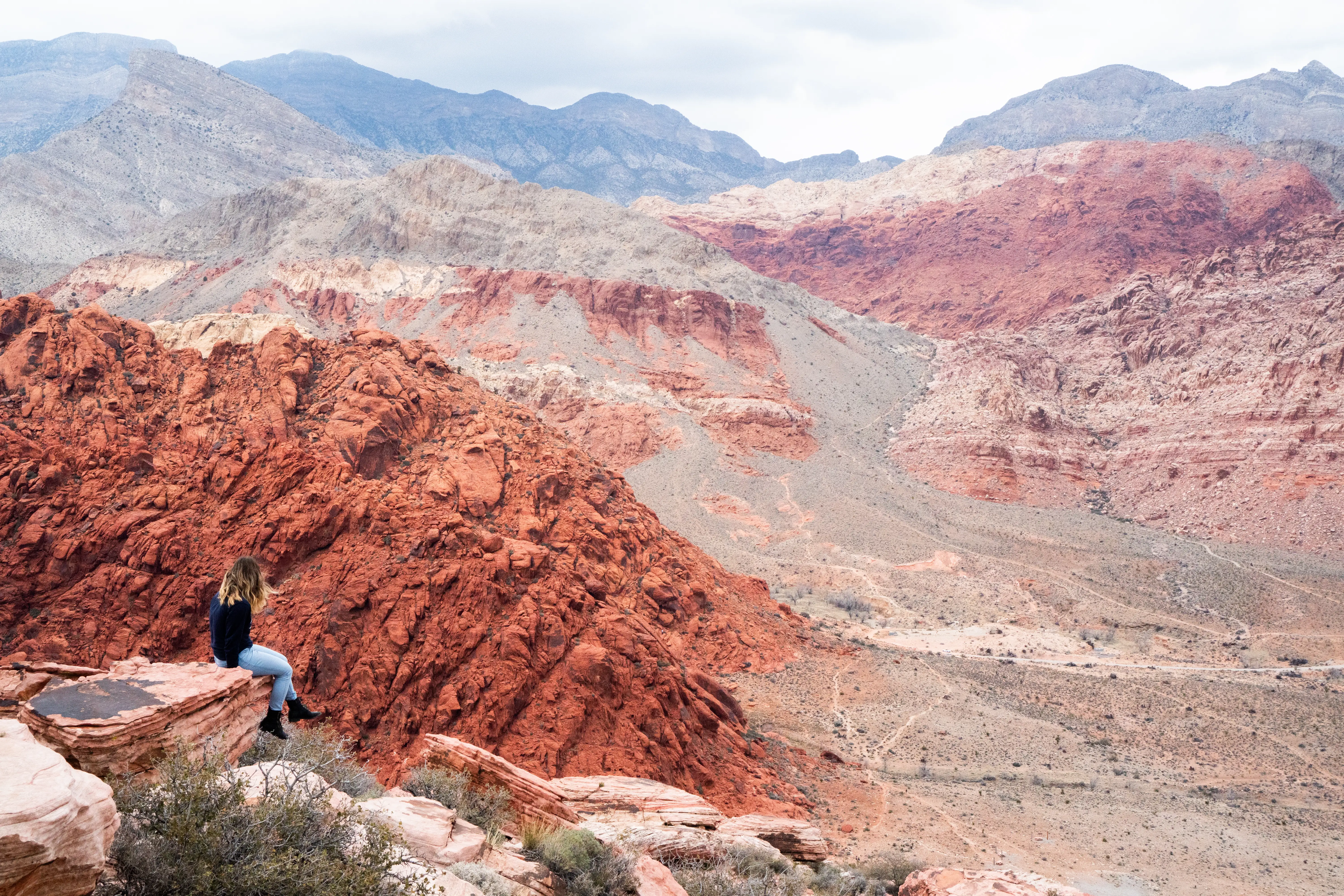 Person at Red Rock Canyon