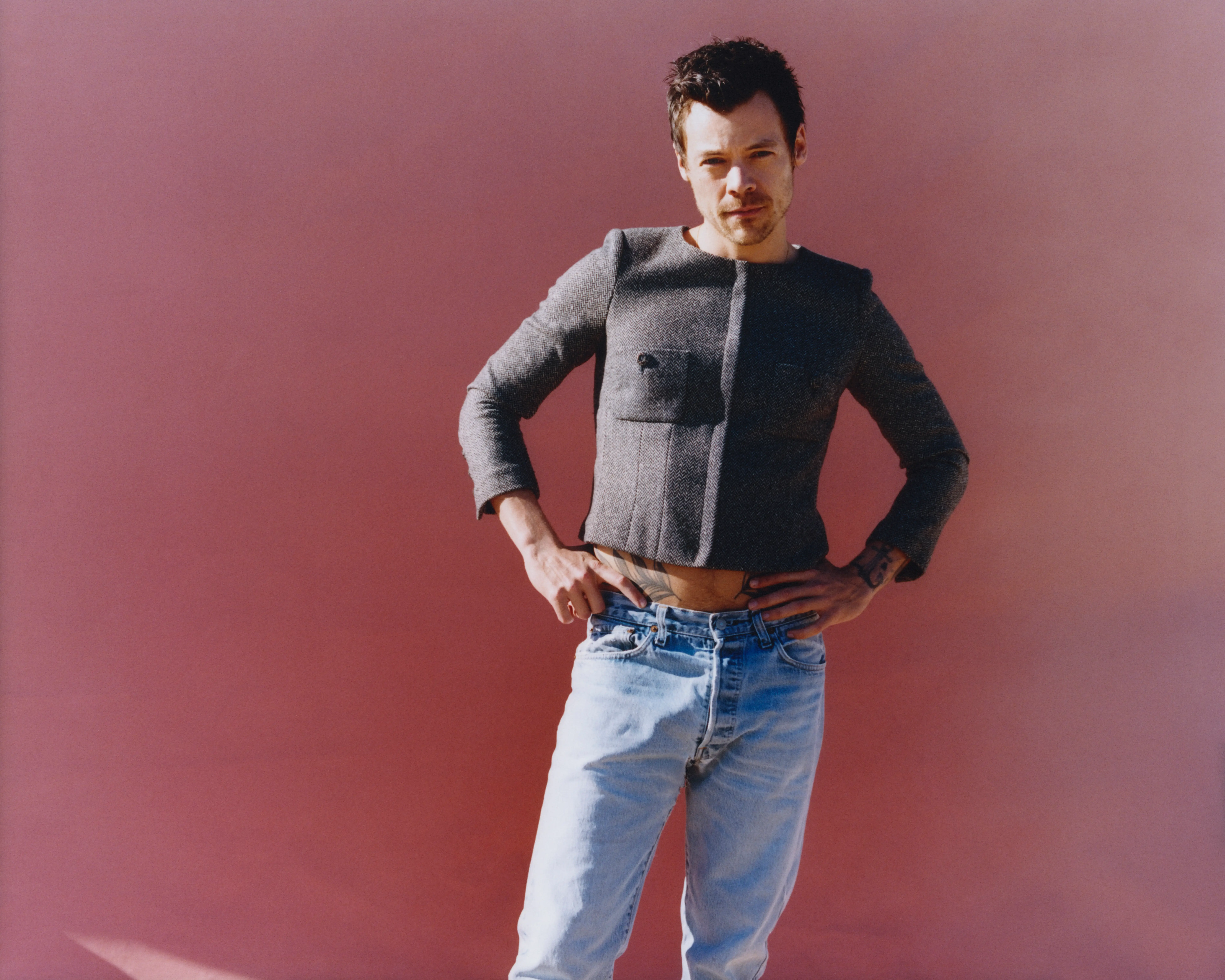 Harry Styles in a press photo for his album 