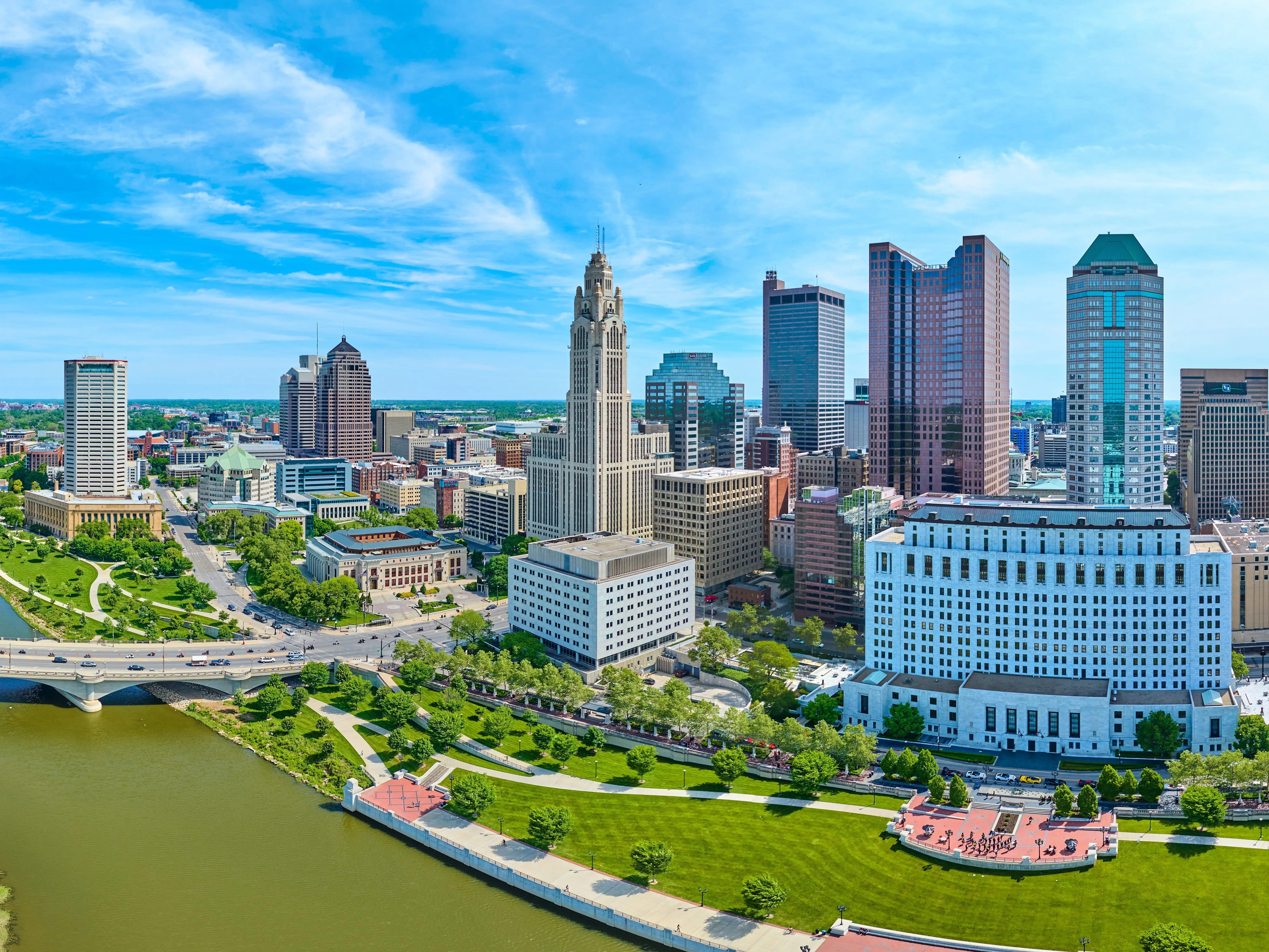 Buildings in Columbus, Ohio.