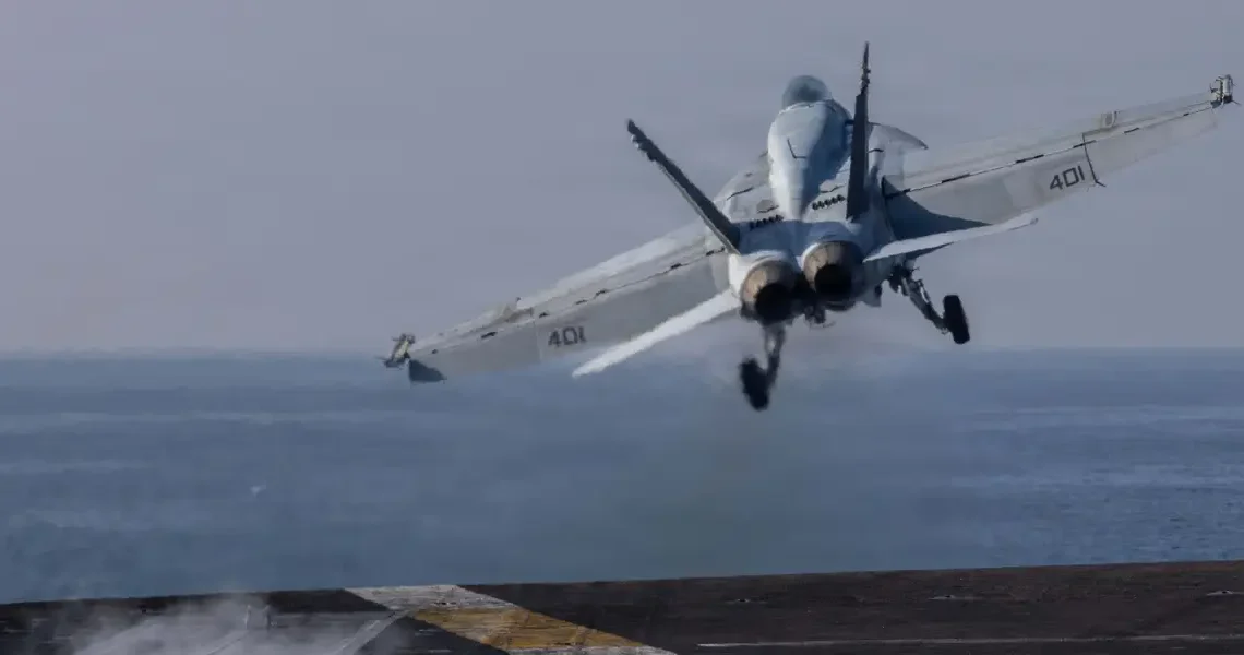 Top American admiral in the Middle East says the US struck an Iranian drone carrier. He said ‘it’s on fire.’