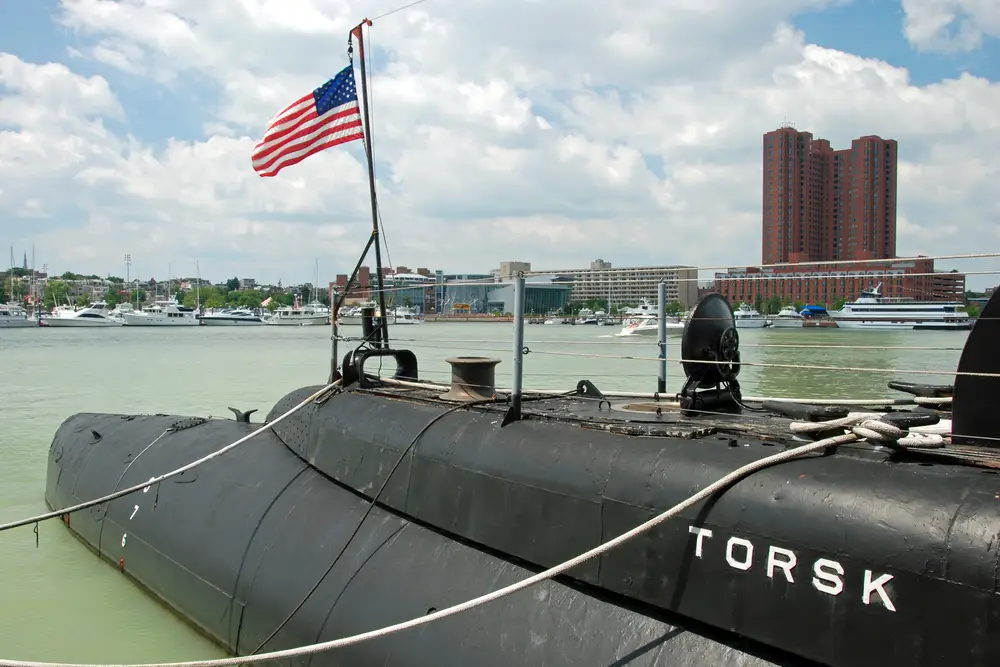The USS Torsk in Baltimore.