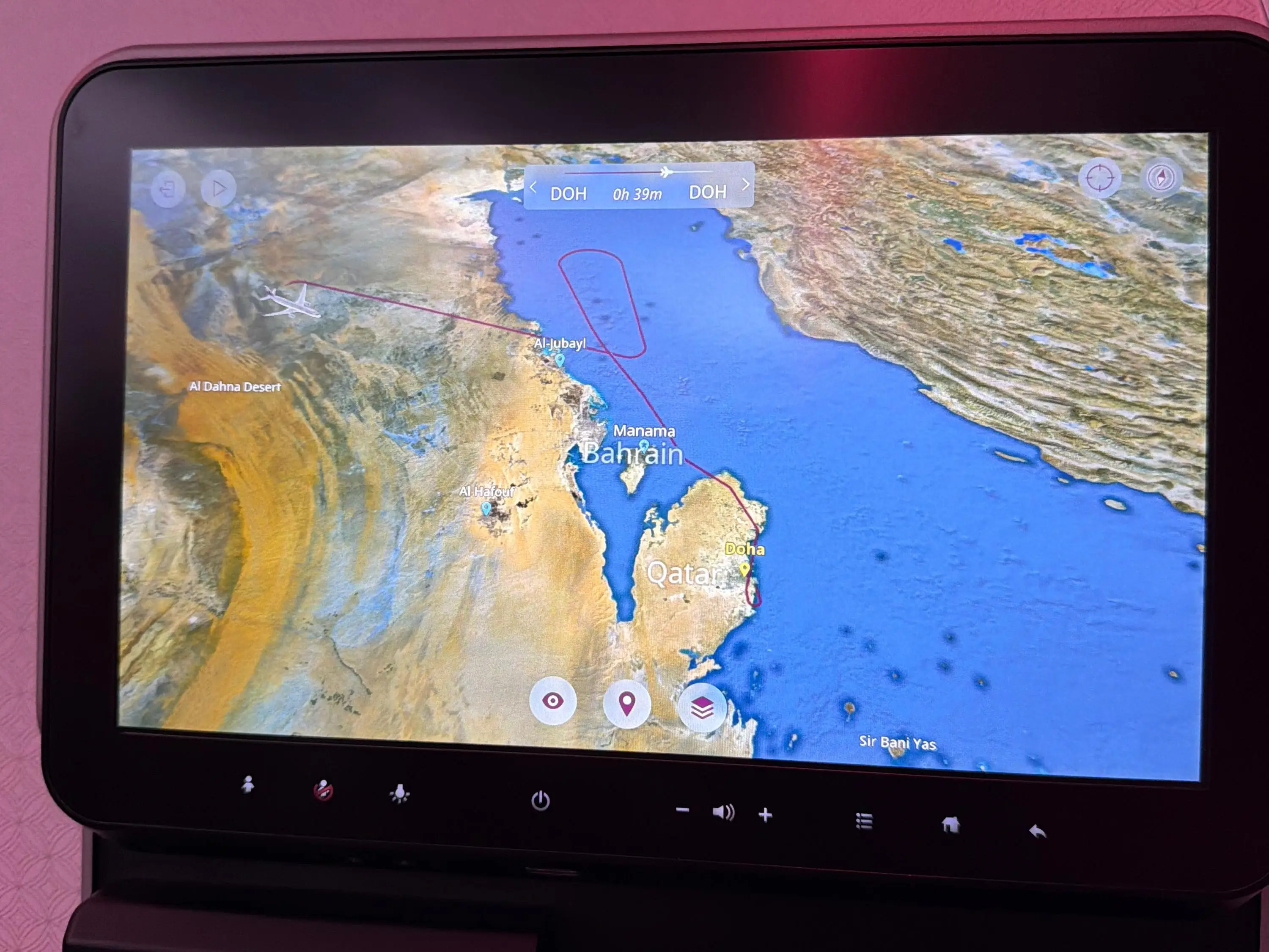 Ria Singh's flight path screen