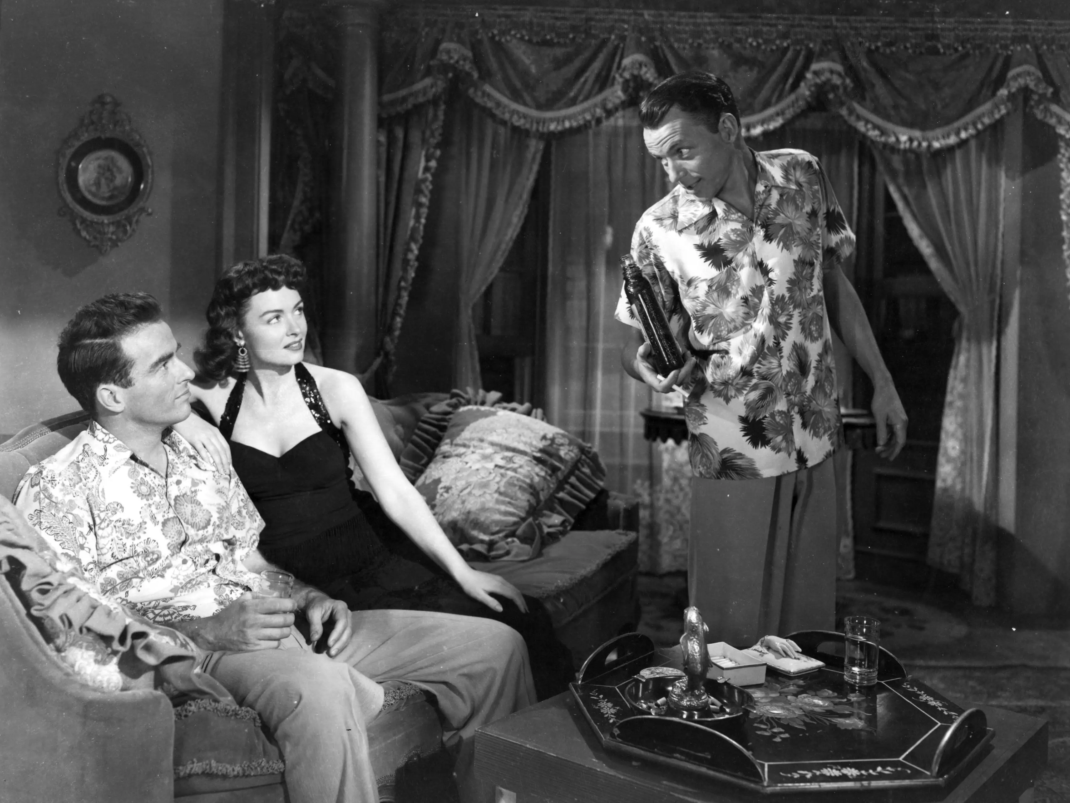 Montgomery Clift, Donna Reed, and Frank Sinatra in 