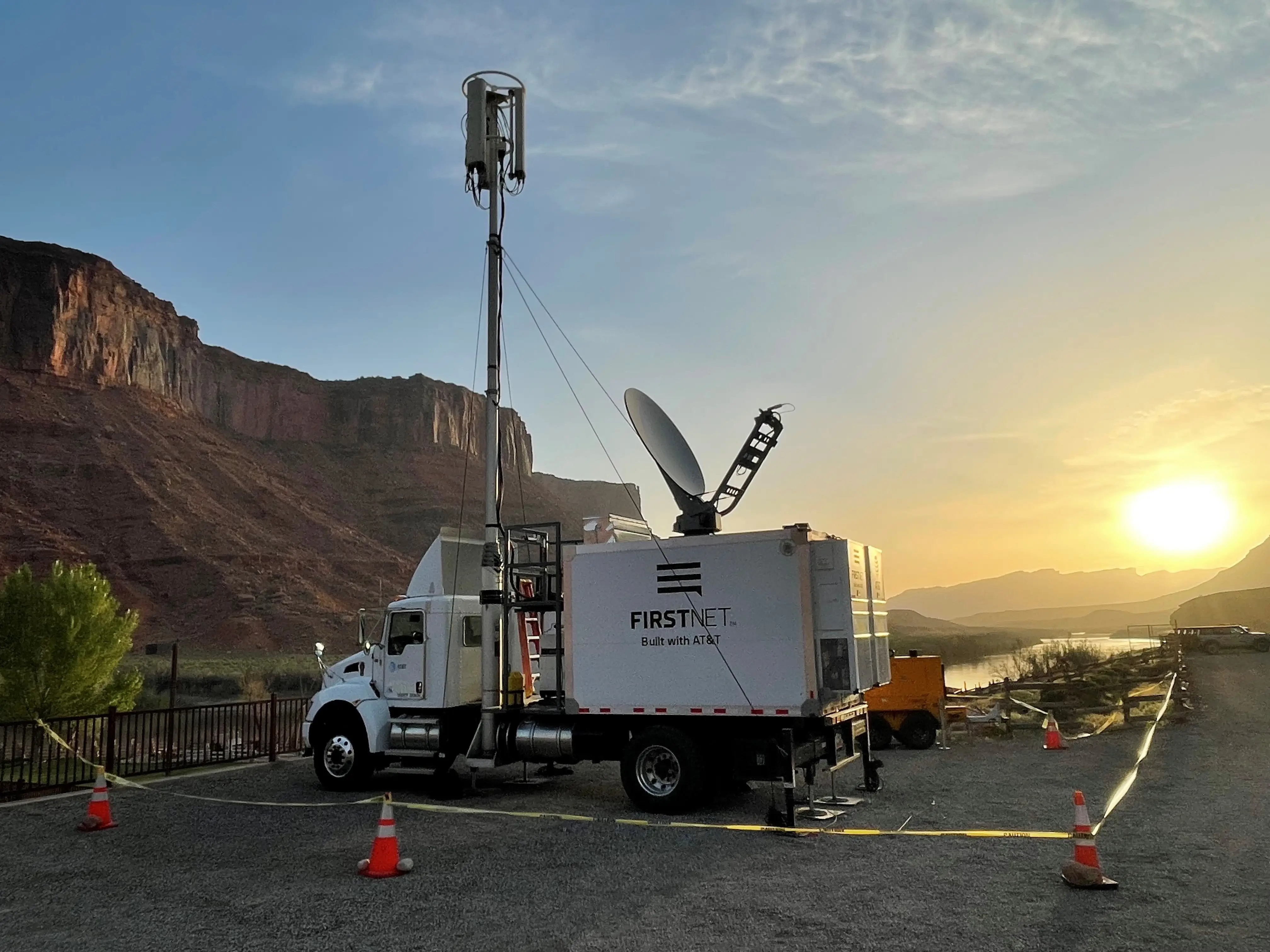 An AT&T FirstNet truck in Utah.