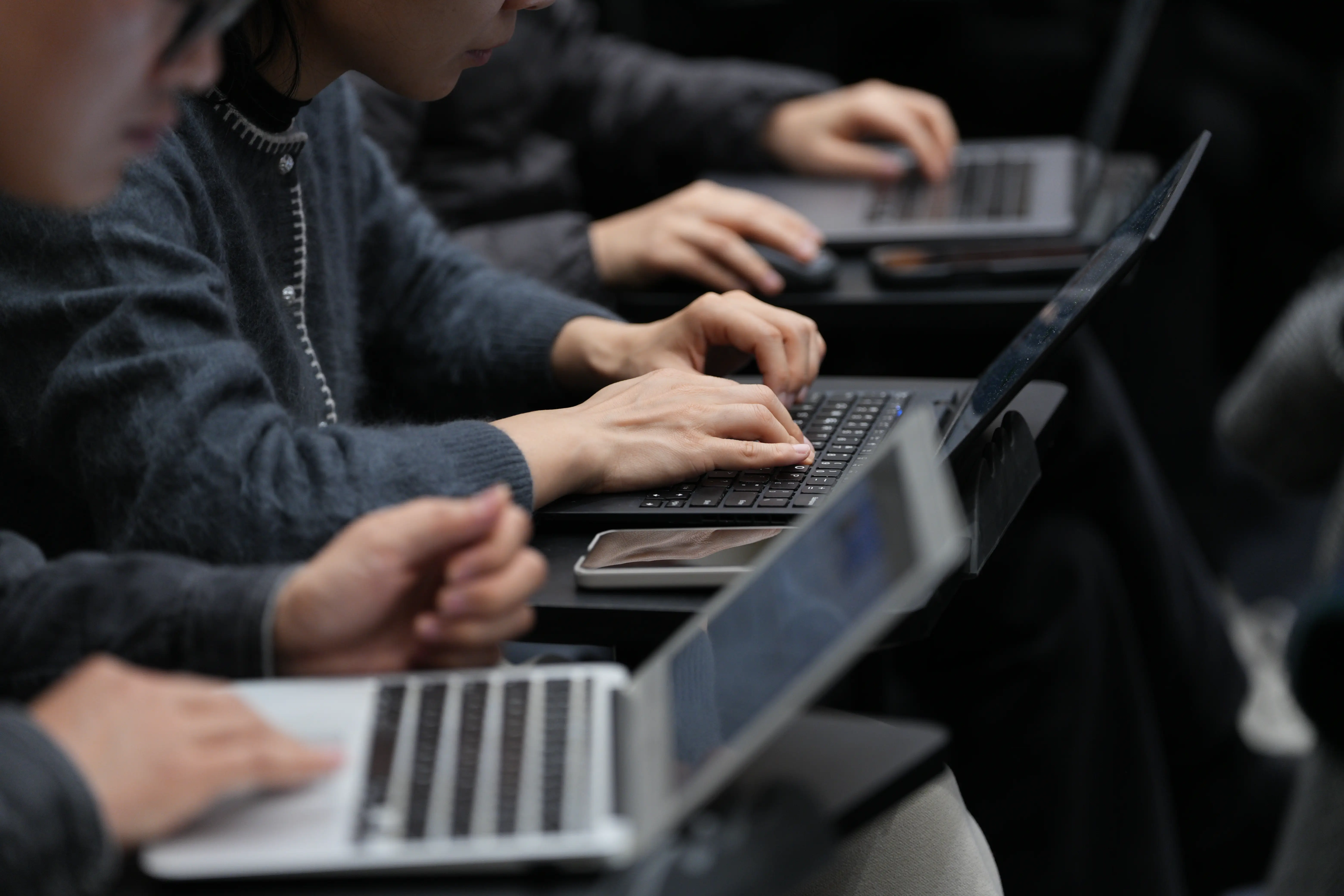 Journalists at the China's State Council Information Office's (SCIO) news conference to interpret the Government Work Report on March 5, 2026, in Beijing.