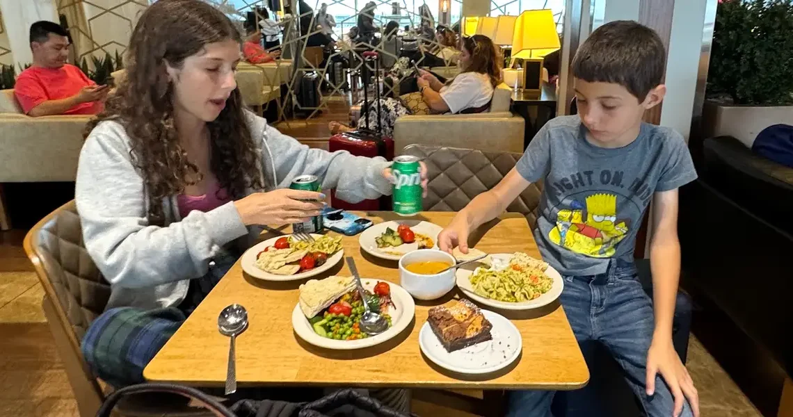 I always dreaded long travel days with my kids. Getting airport lounge access has completely changed the way my family travels.