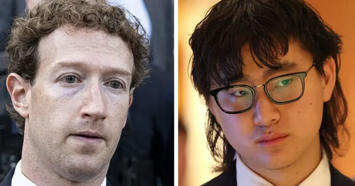 Mark Zuckerberg just posted a totally normal and fine photo with Alexandr Wang
