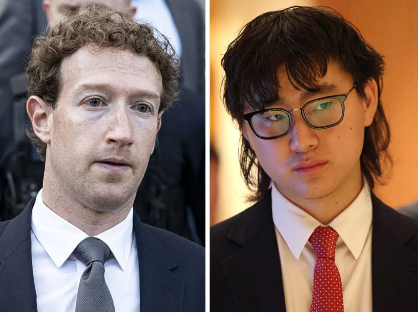 Mark Zuckerberg and Alexandr Wang