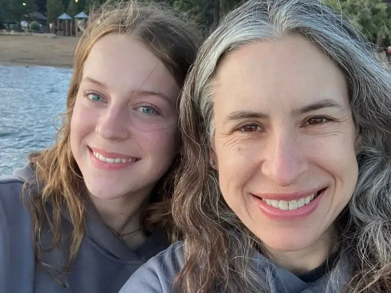 Gina Rich and her daughter taking a selfie