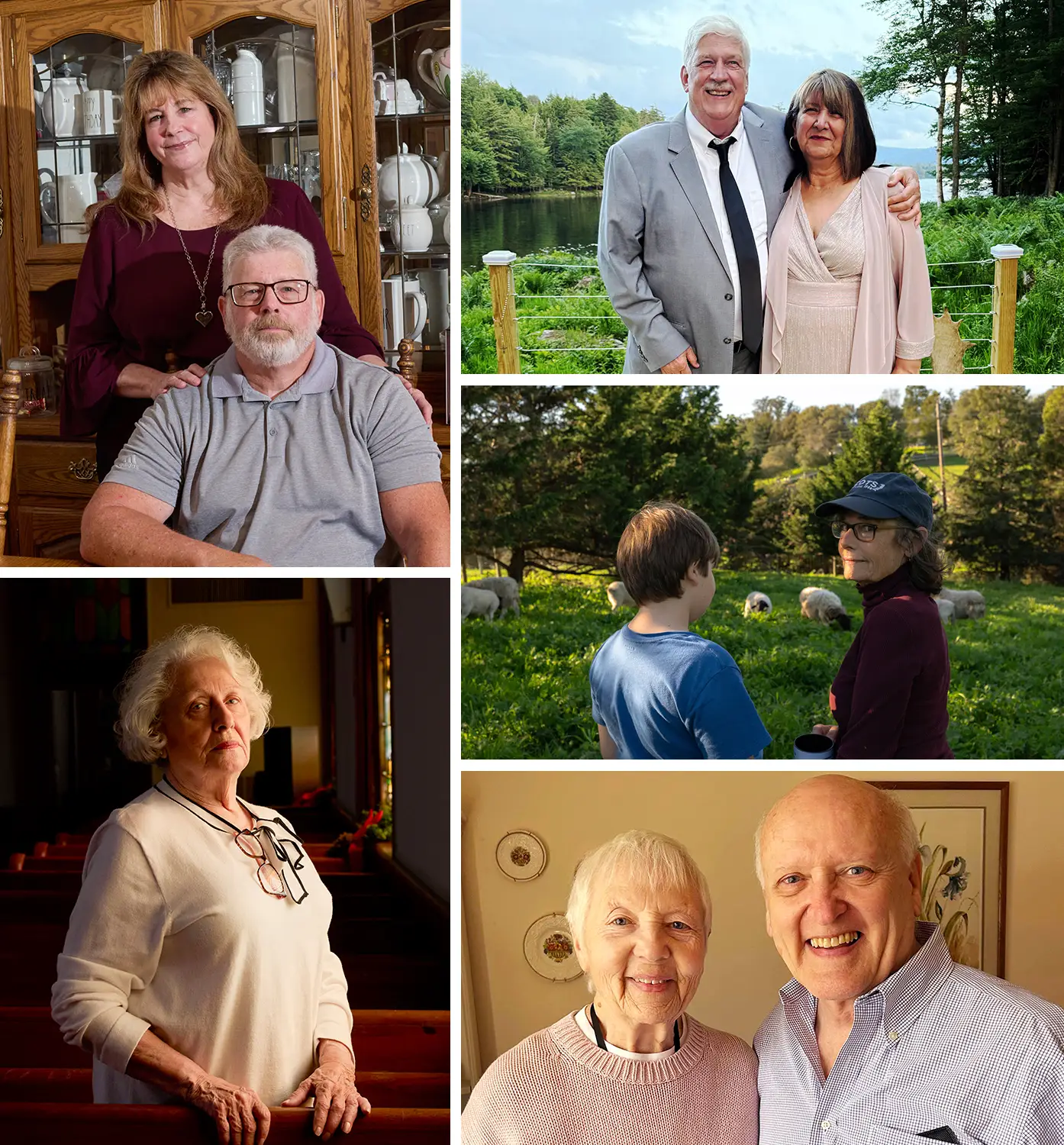 Collage of grandparents