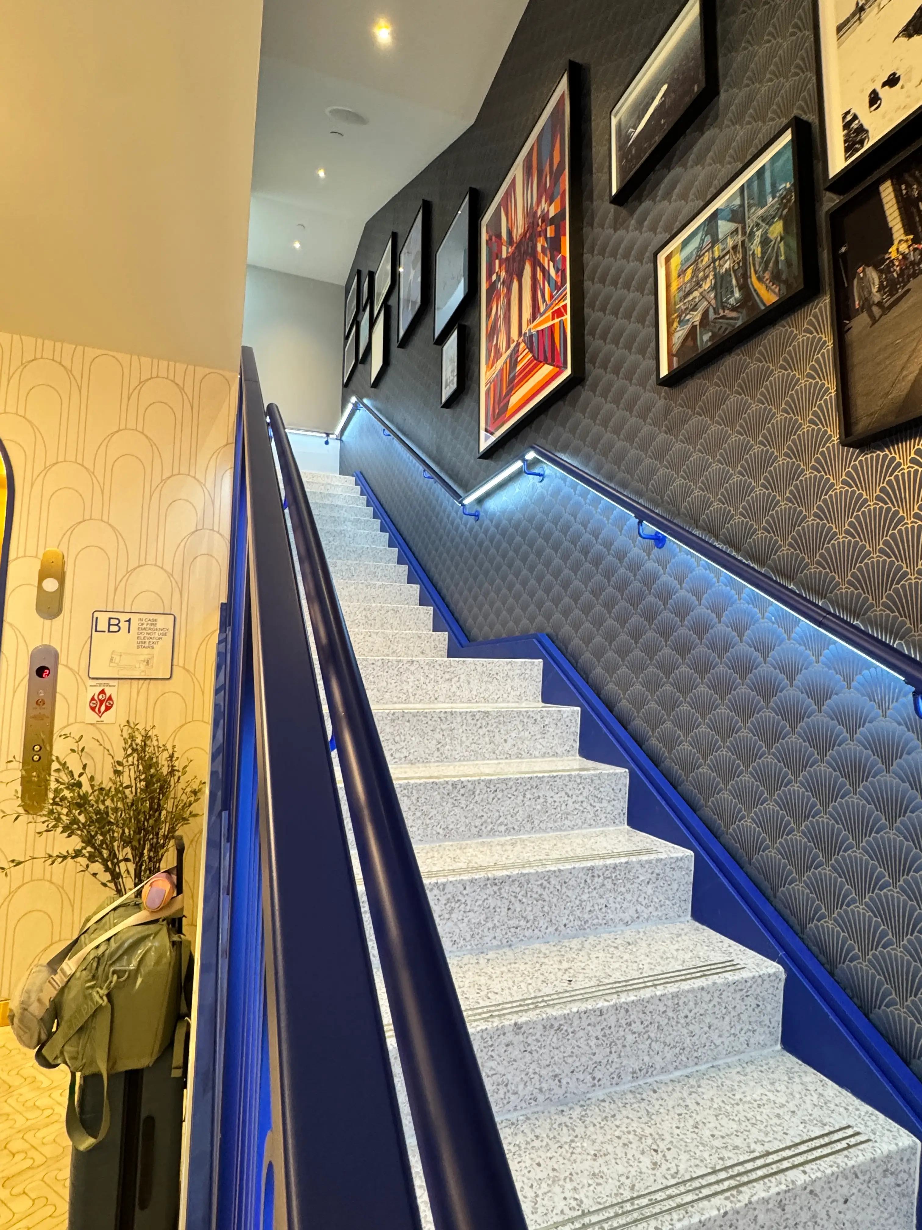 staircase at bluehouse