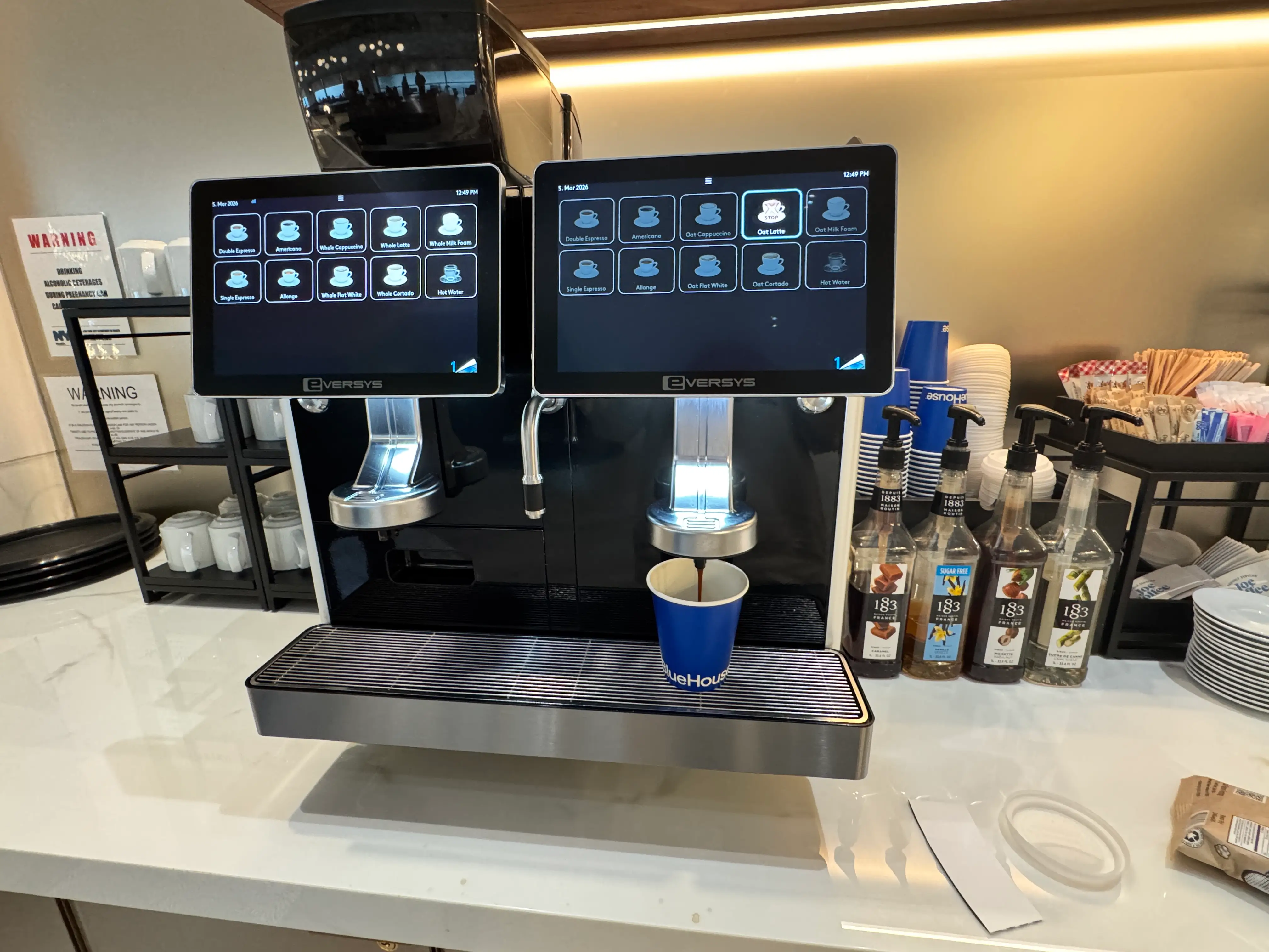 coffee machine bluehouse