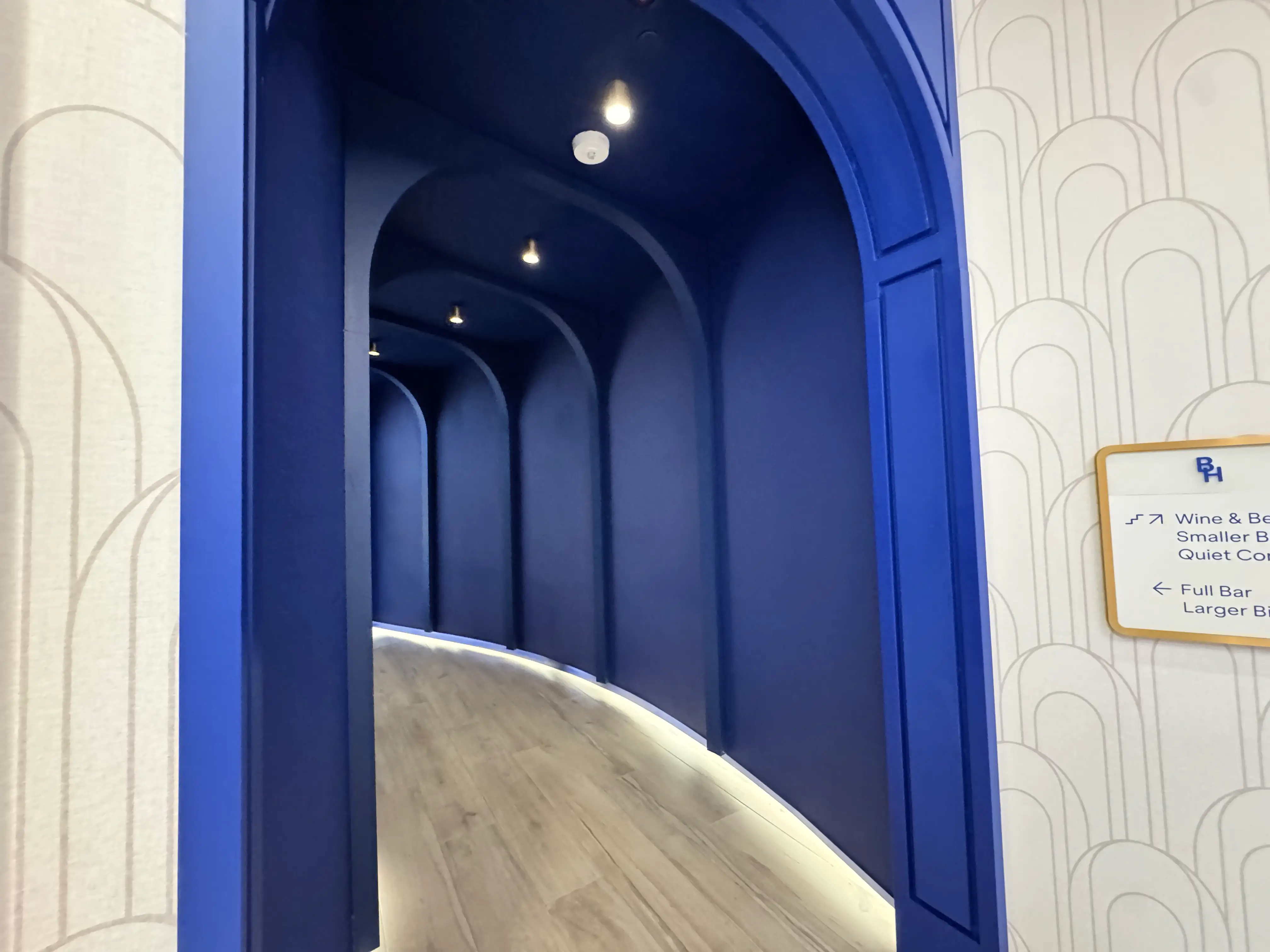 tunnel through bluehouse