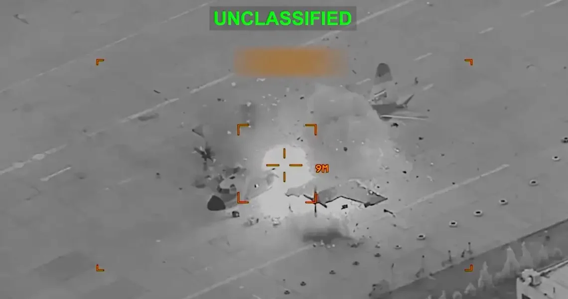 Video shows US forces destroying some of Iran’s old American-made warplanes