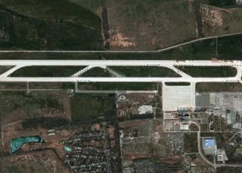 Satellite images show Russia expanding a new front-line drone base in occupied Ukraine