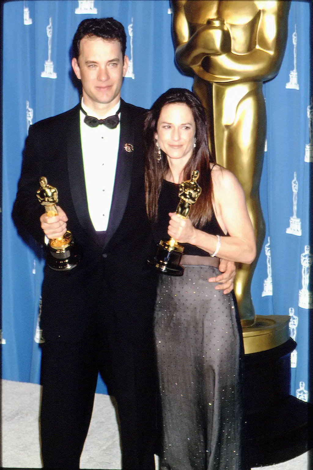 Tom Hanks and Holly Hunter at the 1994 Academy Awards
