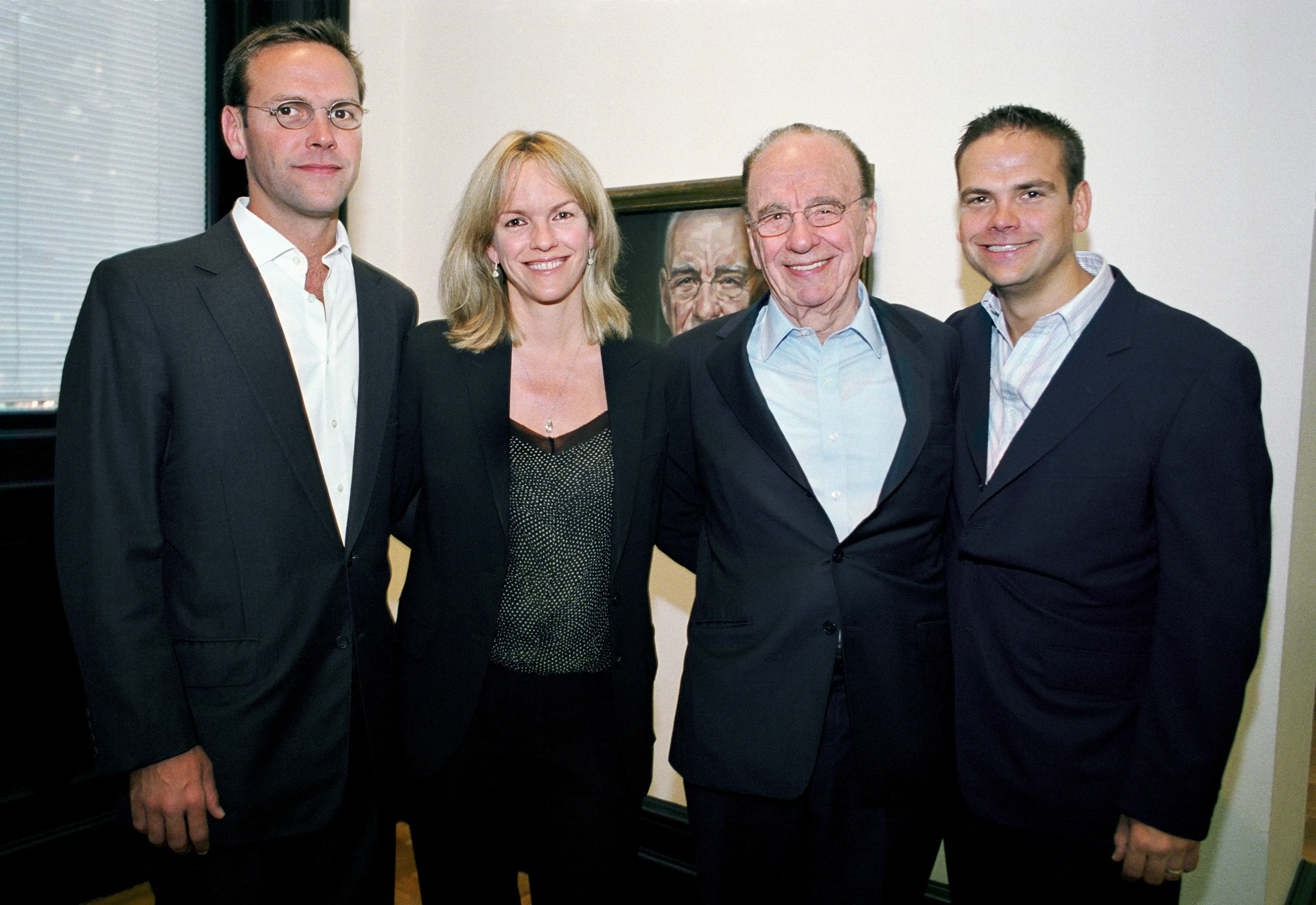James, Elisabeth, Rupert, and Lachlan Murdoch at an event in 2007.