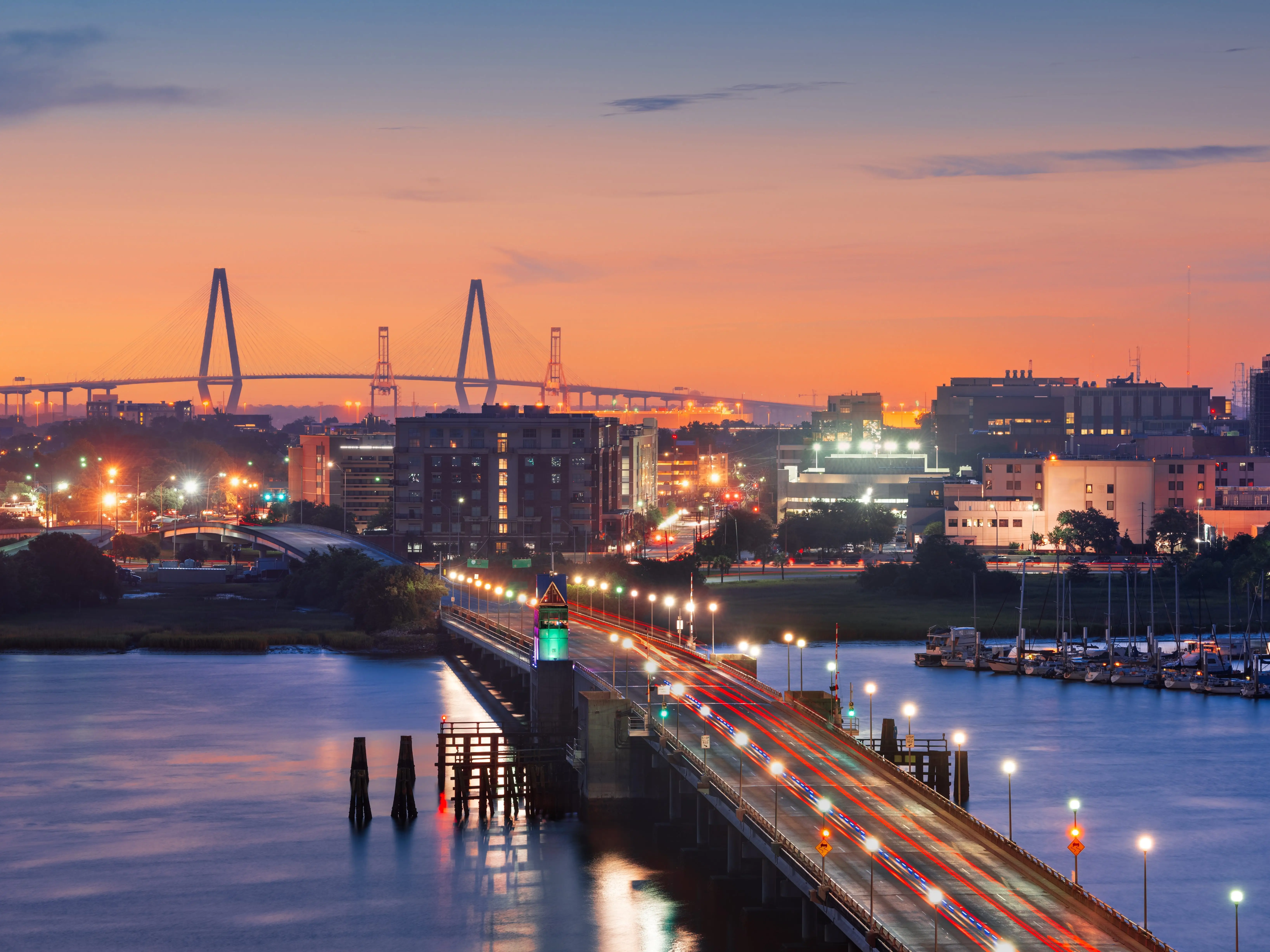 Bridge in Charleston, South Carolina.