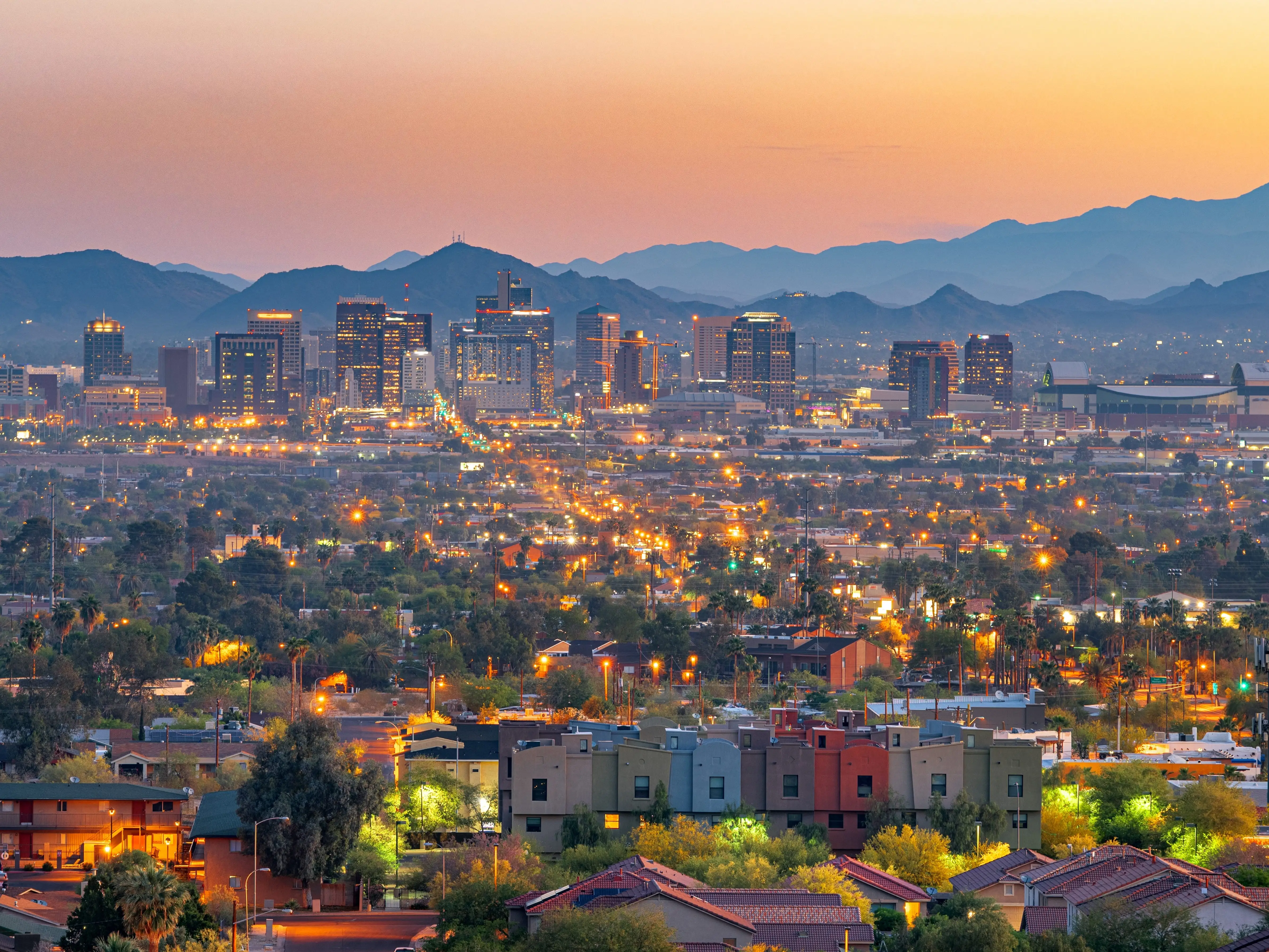 Buildings in Phoenix, Arizona.