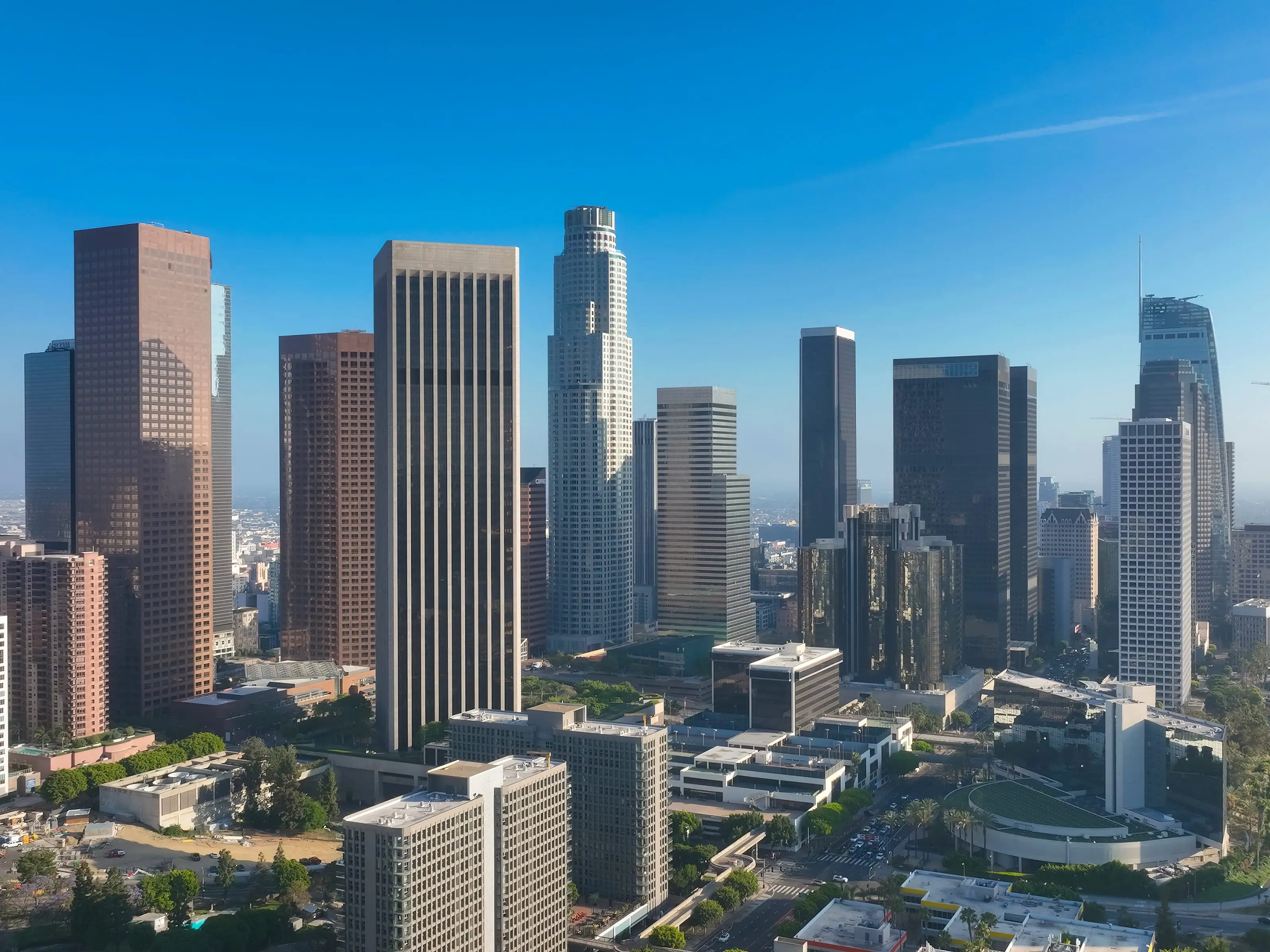 Buildings in Los Angeles, California.