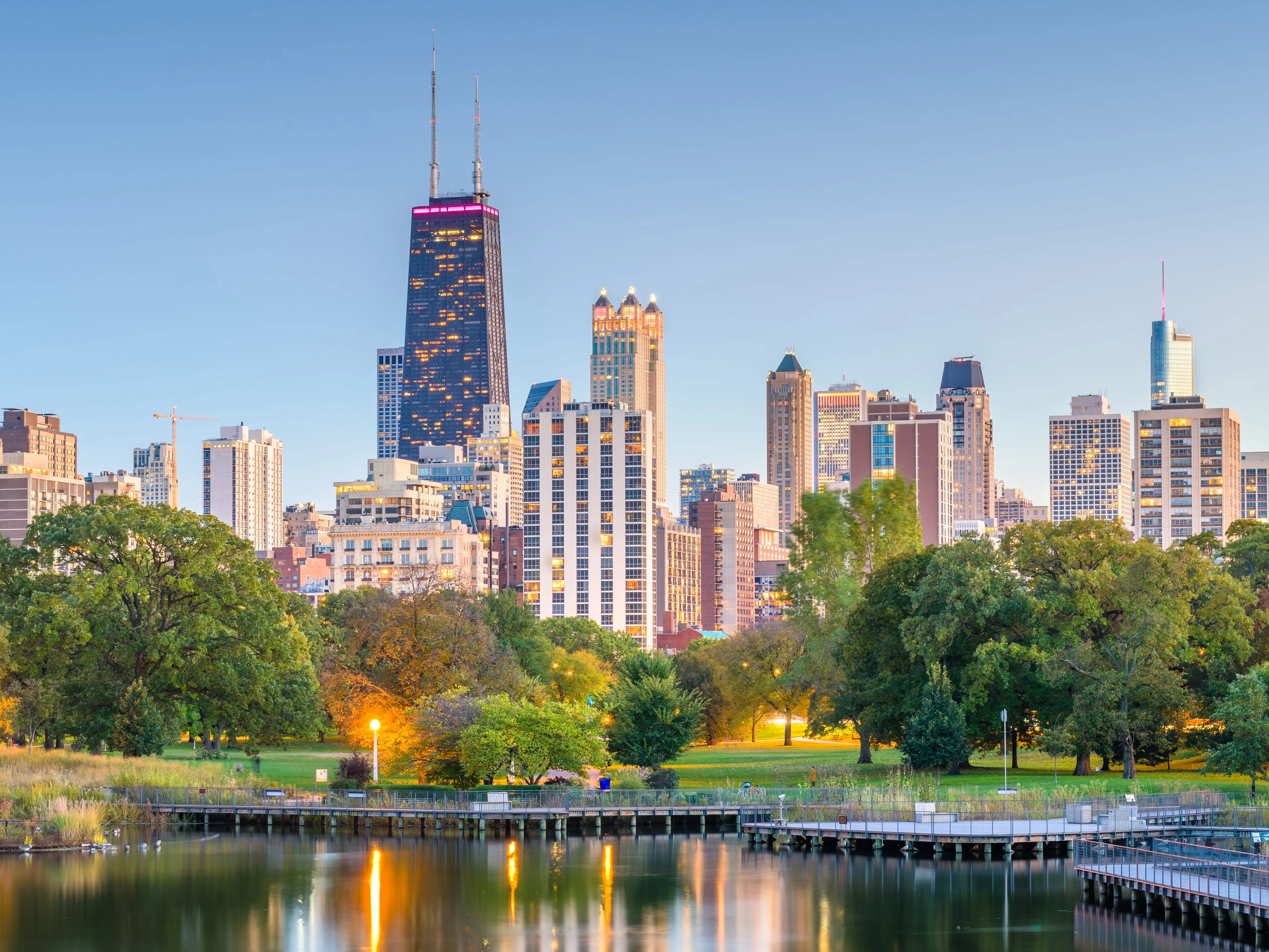 Buildings in Chicago, Illinois.