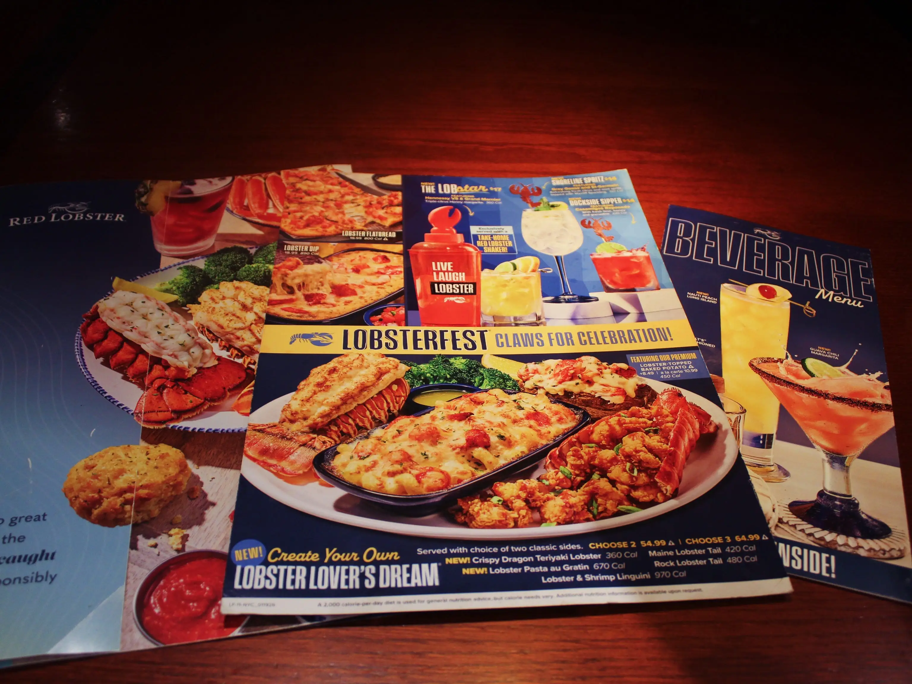 new menu red lobster