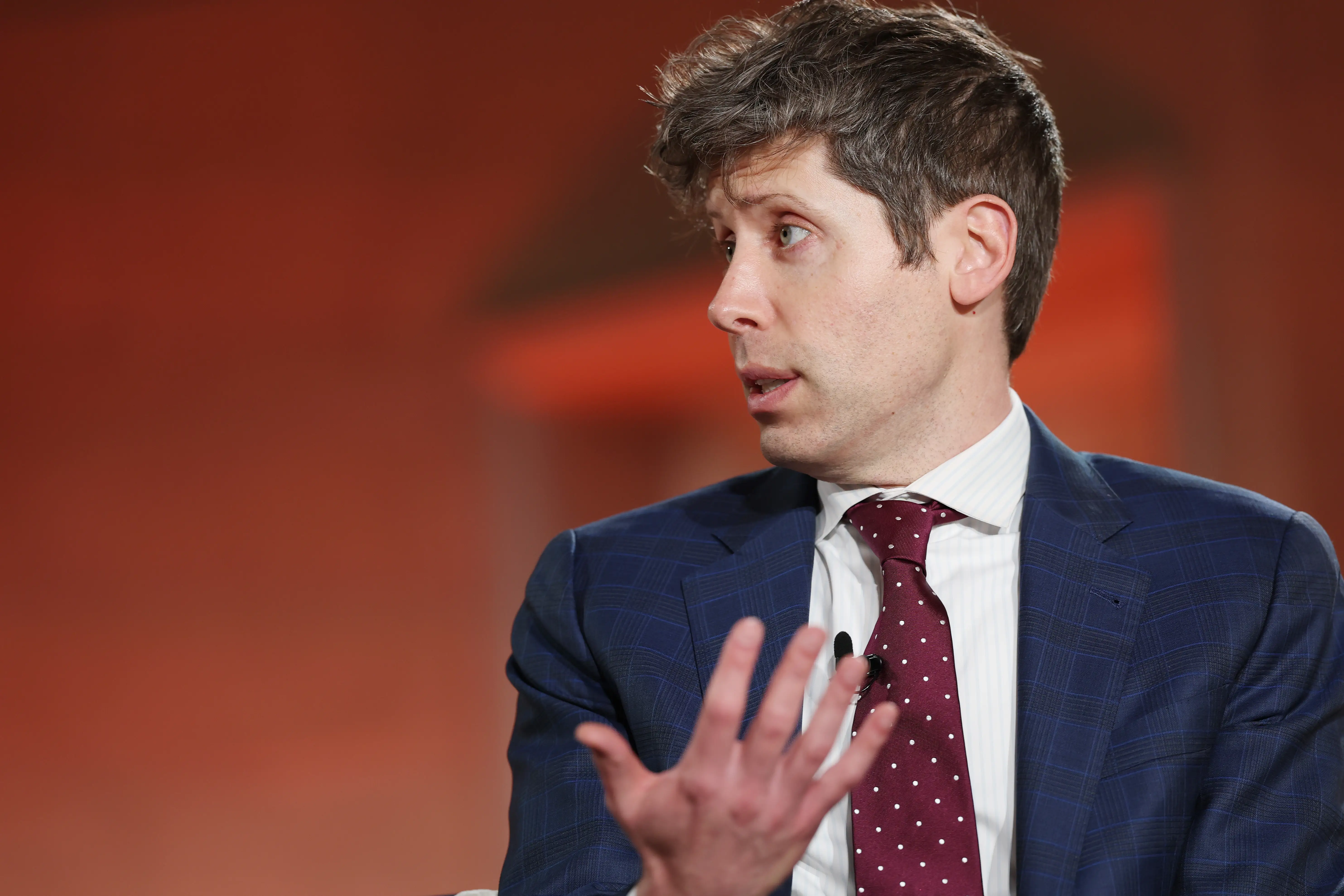 OpenAI CEO Sam Altman at the BlackRock Infrastructure Summit on March 11, 2026 in Washington, DC