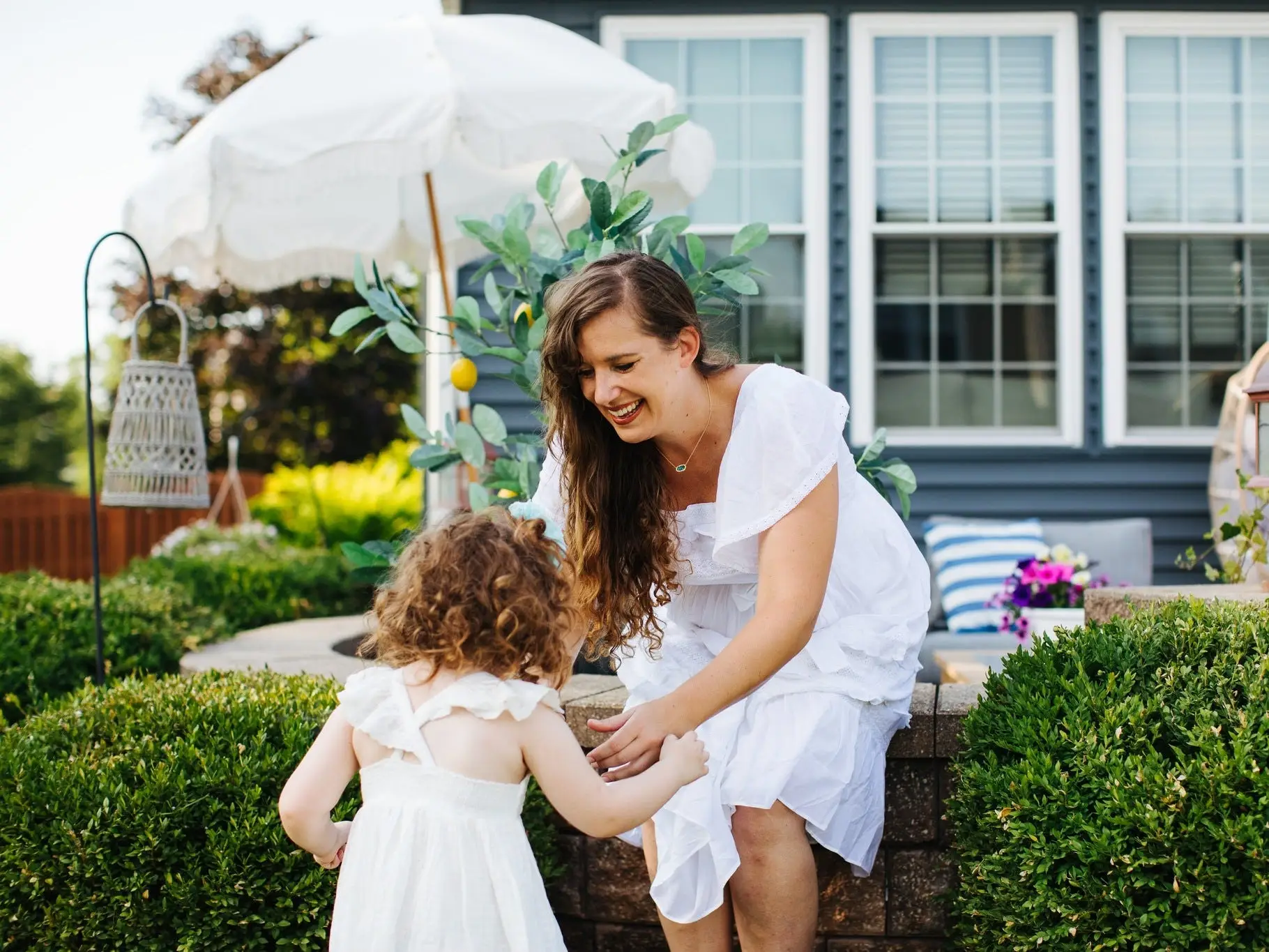 Claire Volkman and her daughter