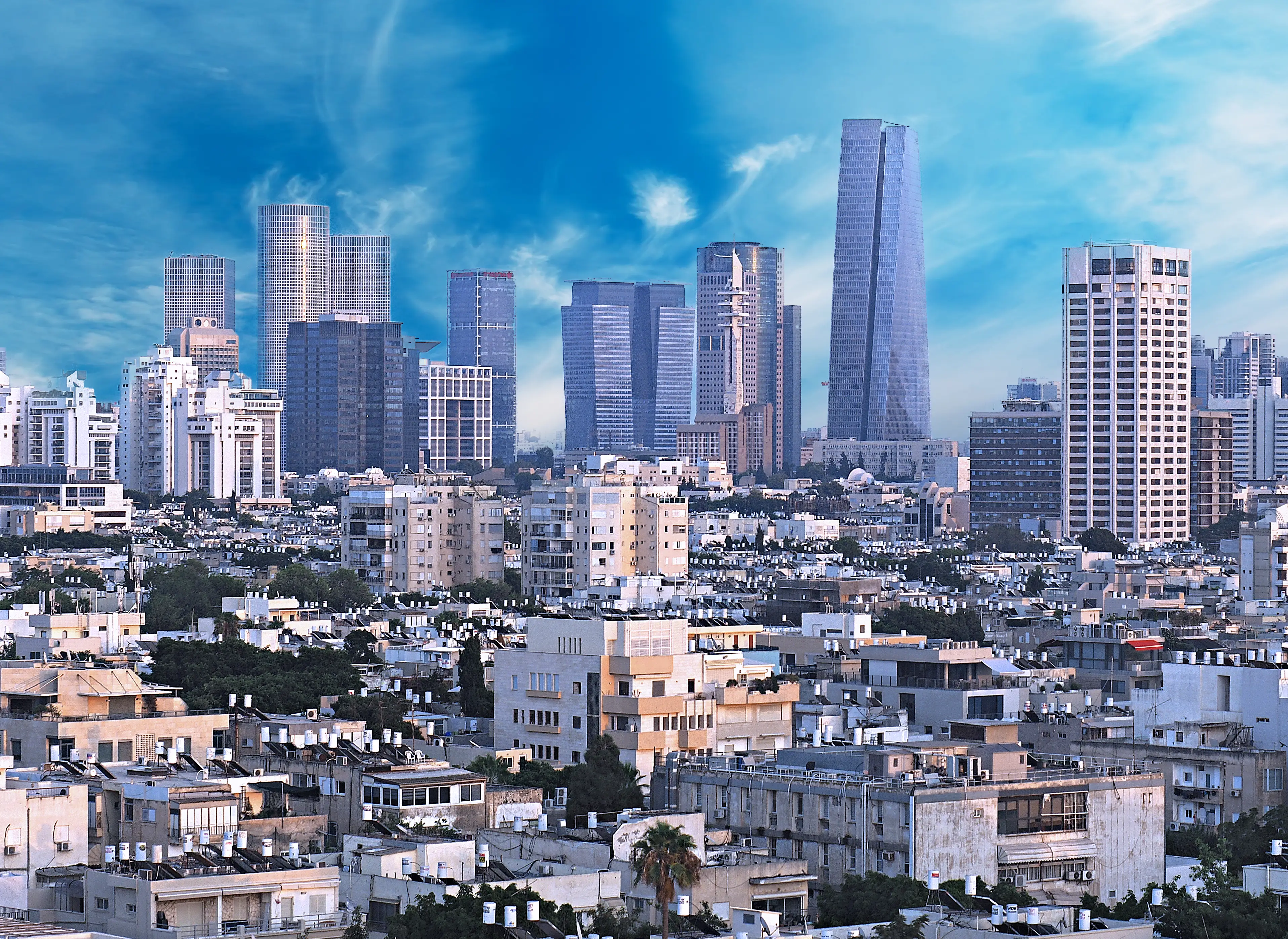 A view of Tel Aviv's skyline