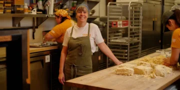 A bakery owner who wakes up at 12:48 am to start prepping croissants says her success comes from social capital and ‘radical hospitality’