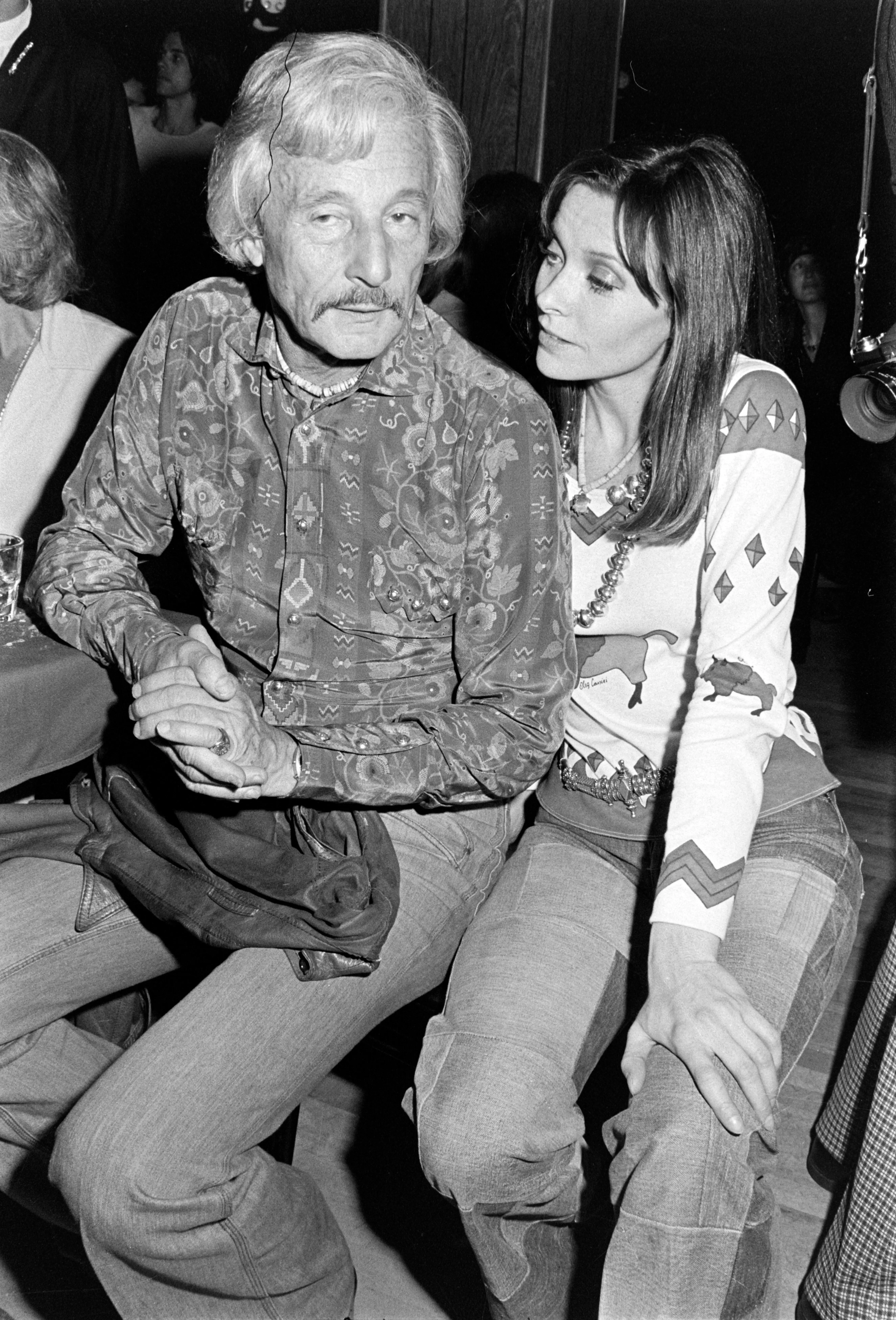 Oleg Cassini and Marianne Nestor attend a Manhattan fundraiser in 1975, four years after their secret marriage.