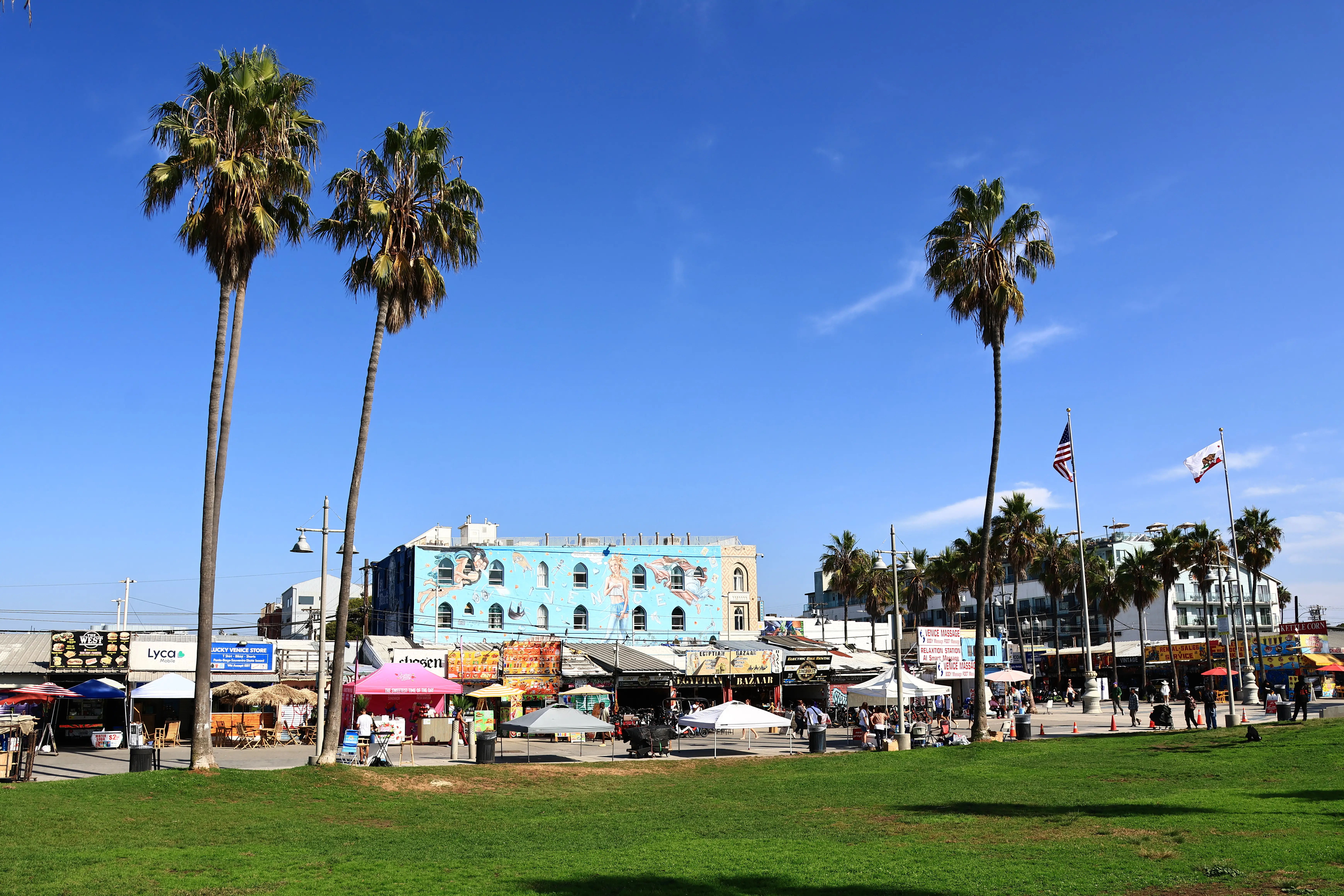 Venice beach boardwalk.