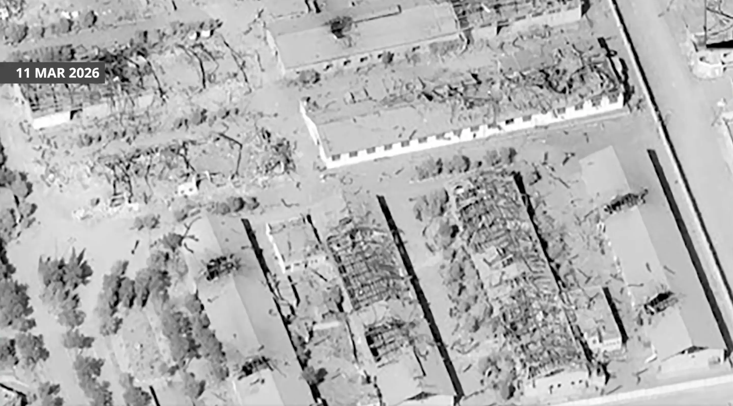 An overhead of an Iranian military site on March 11.