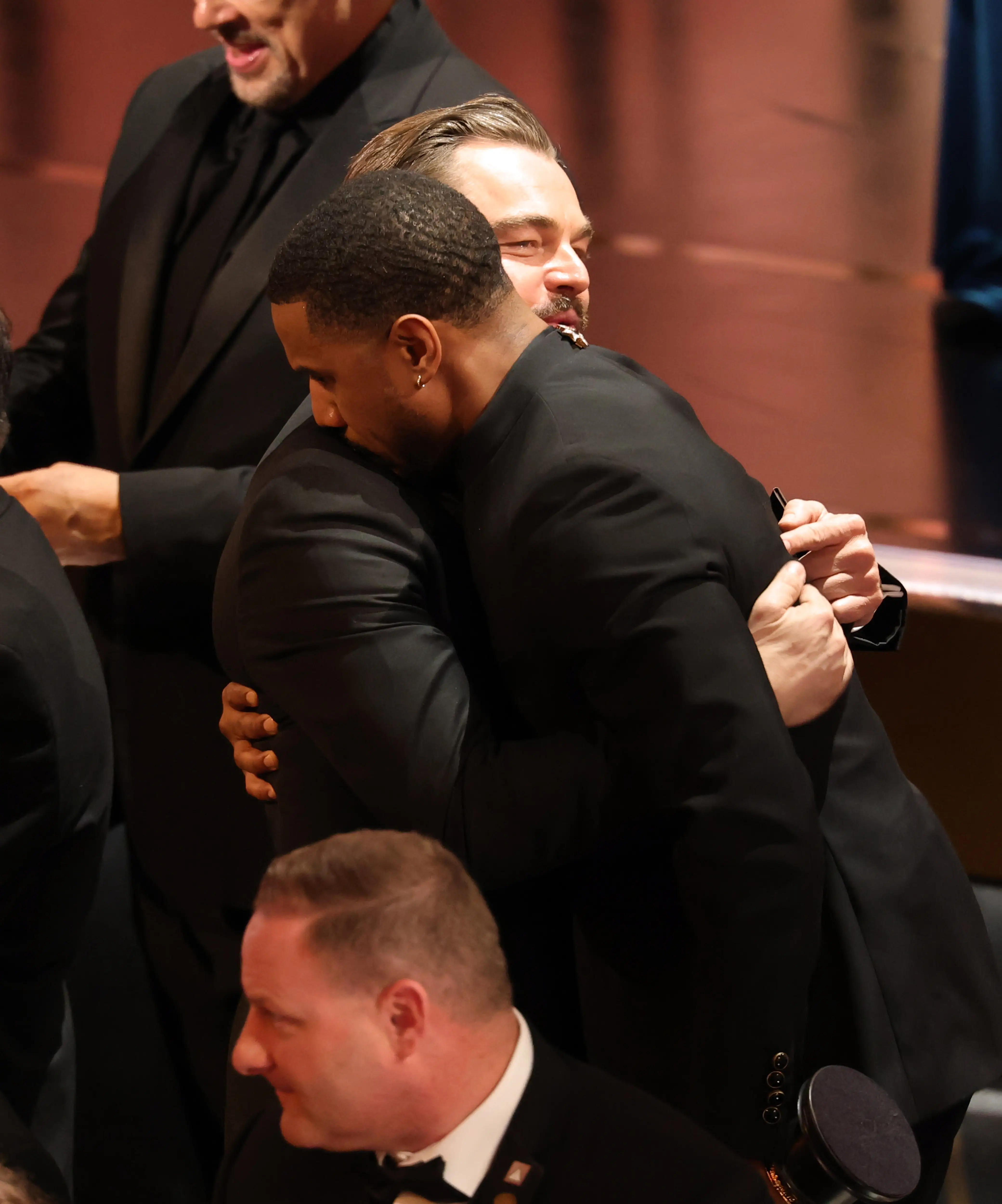 Leonardo DiCaprio and Michael B. Jordan at the Oscars in March 2026.