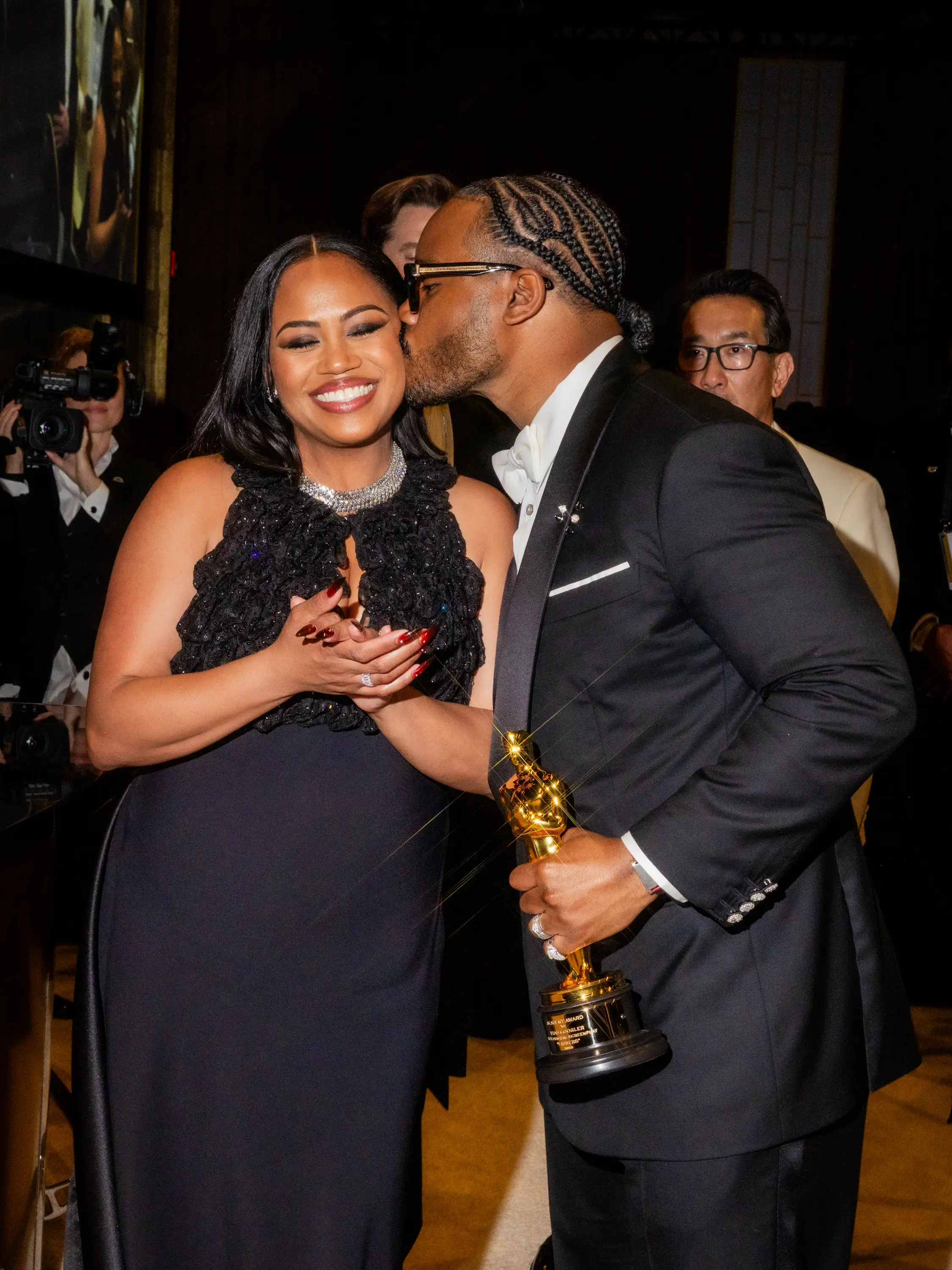 Zinzi Evans and Ryan Coogler at the Oscars in March 2026.
