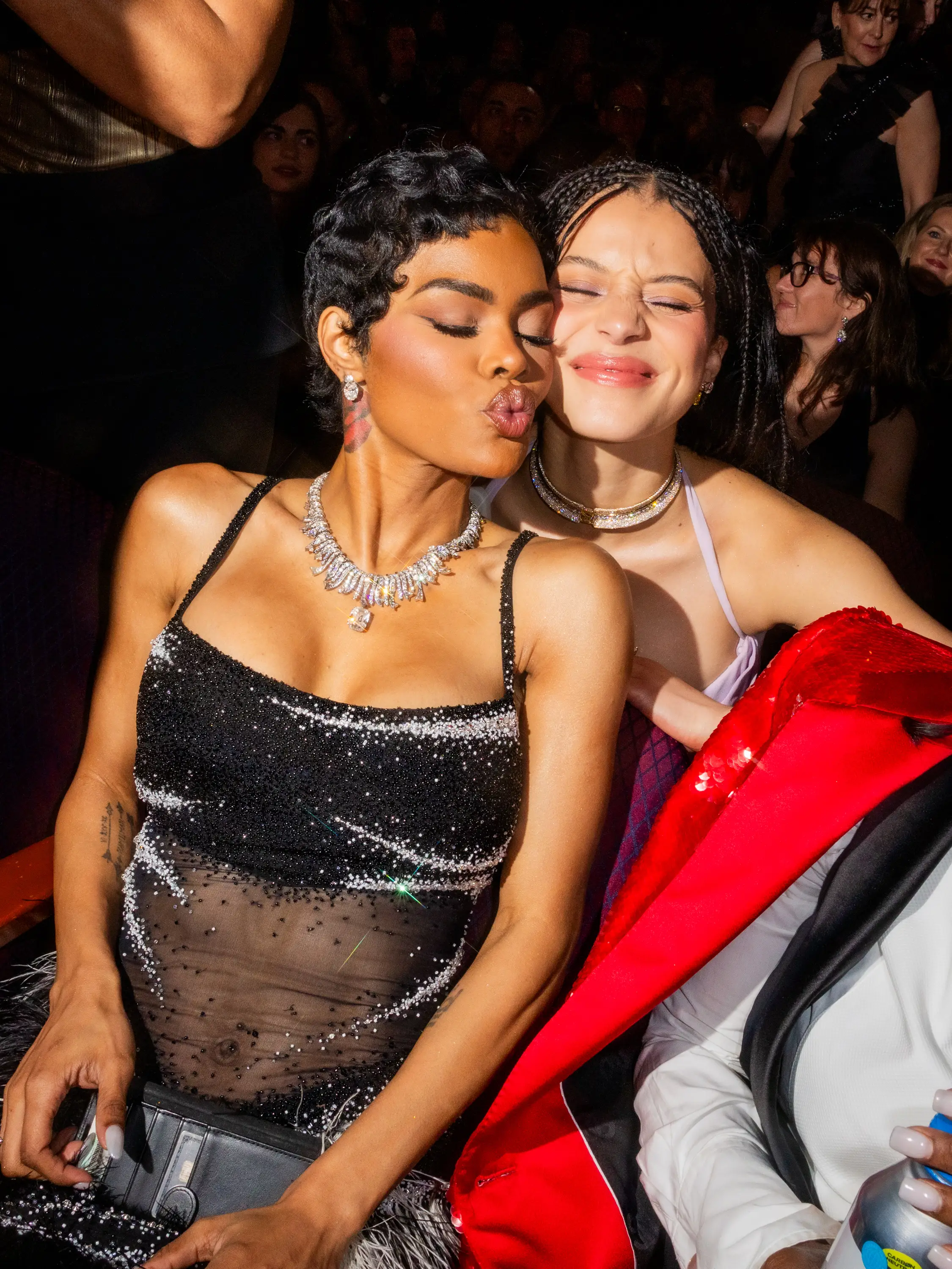 Teyana Taylor and Chase Infiniti at the Oscars in March 2026.