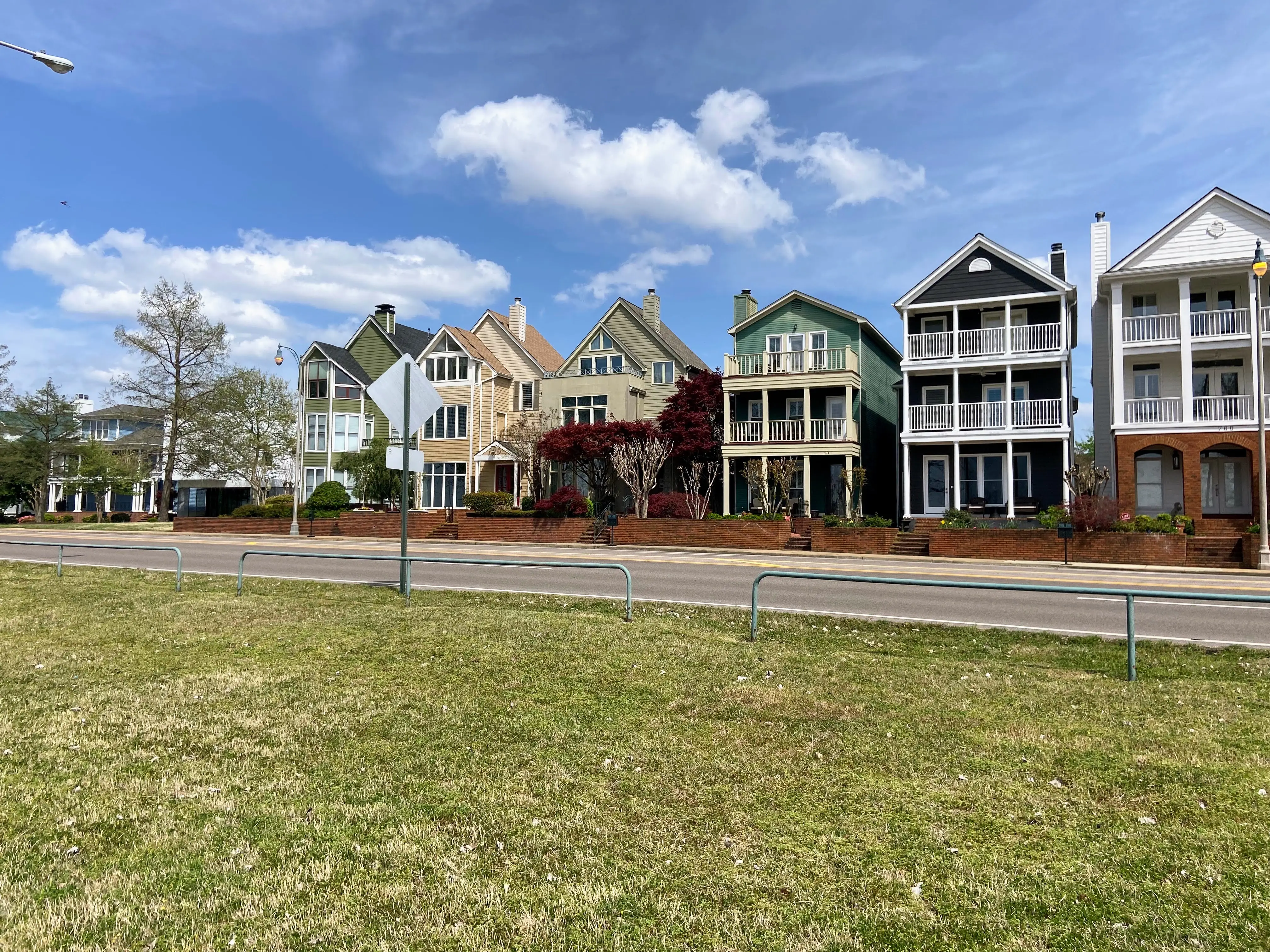 Row of homes in Memphis, Tennessee.
