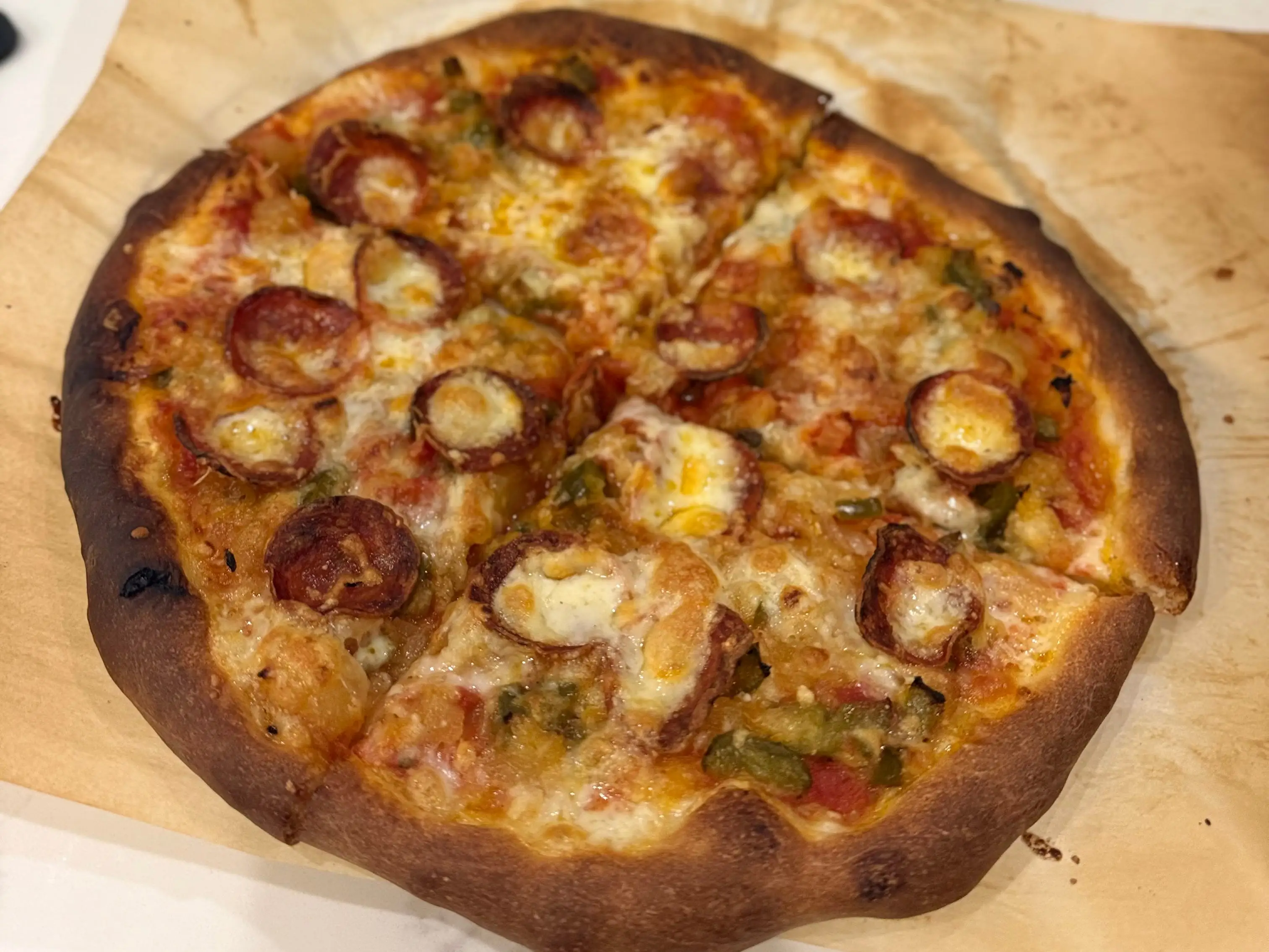 A pizza from Liz Plosser's Friday family pizza night.