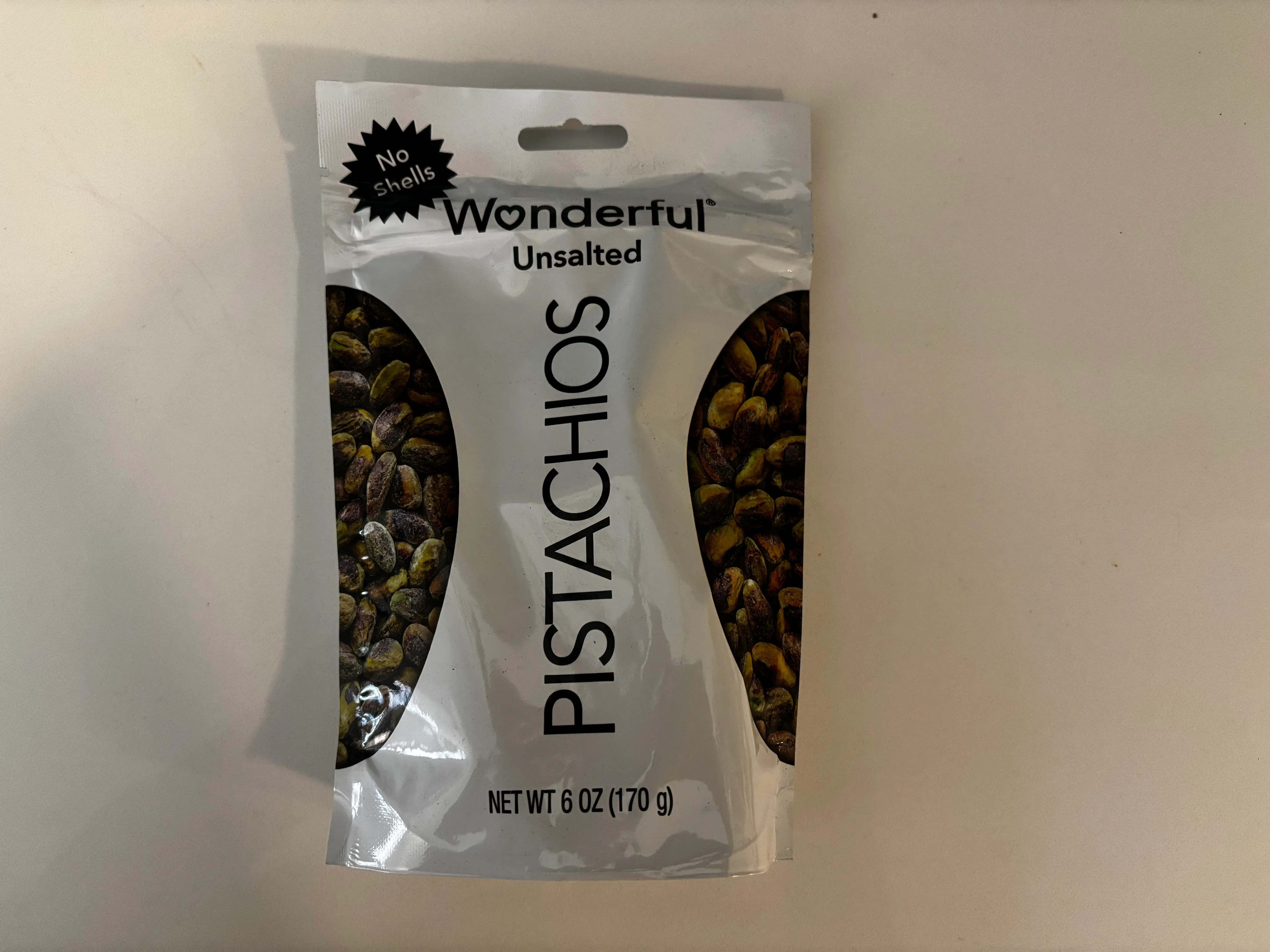 wonderful unsalted pistachios no shells