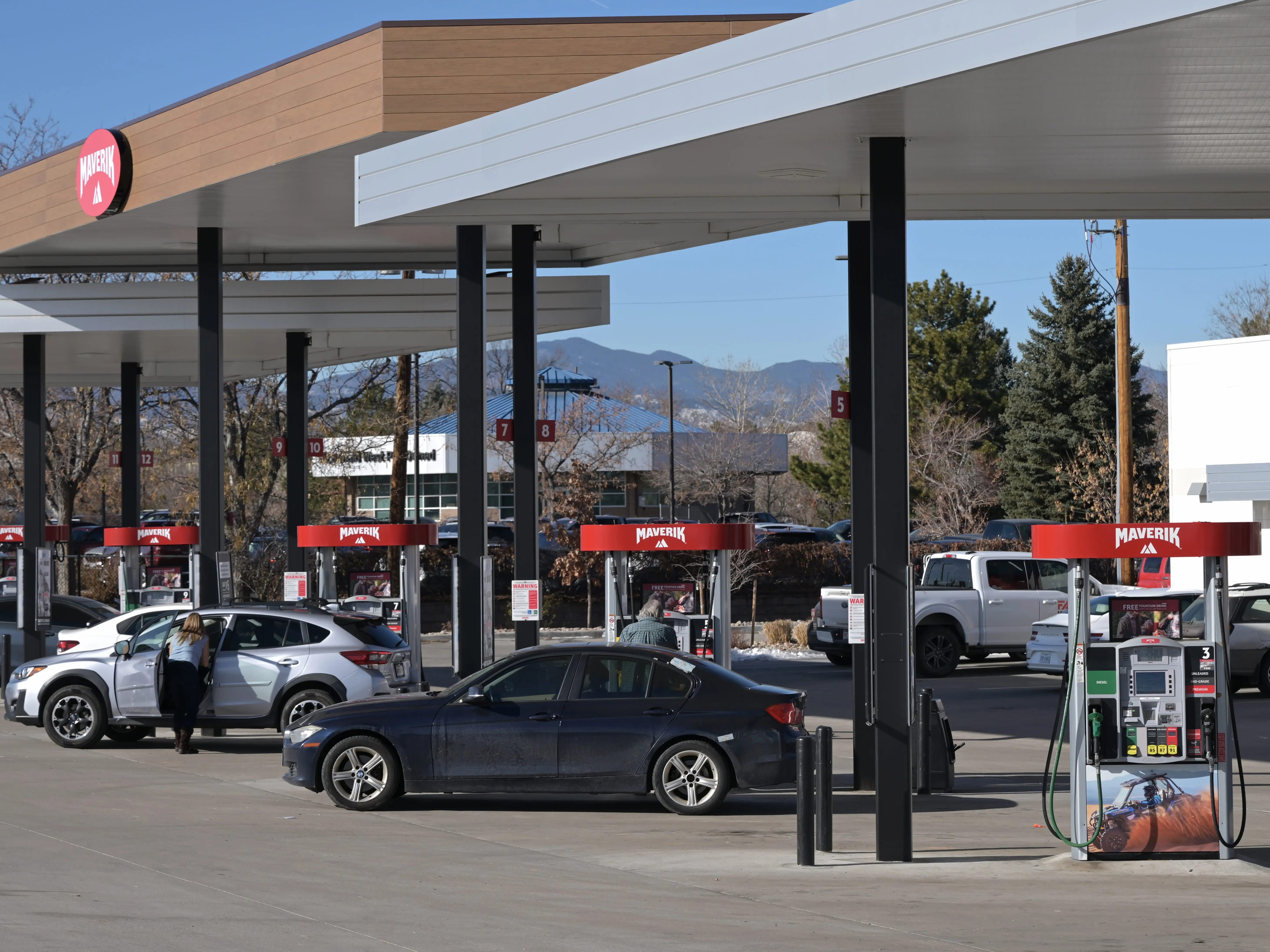 Maverick gas station. One of three gas stations located at the intersection of Kipling Pkwy and Colfax Ave. in Lakewood, Colorado on Thursday, December 12, 2024.
