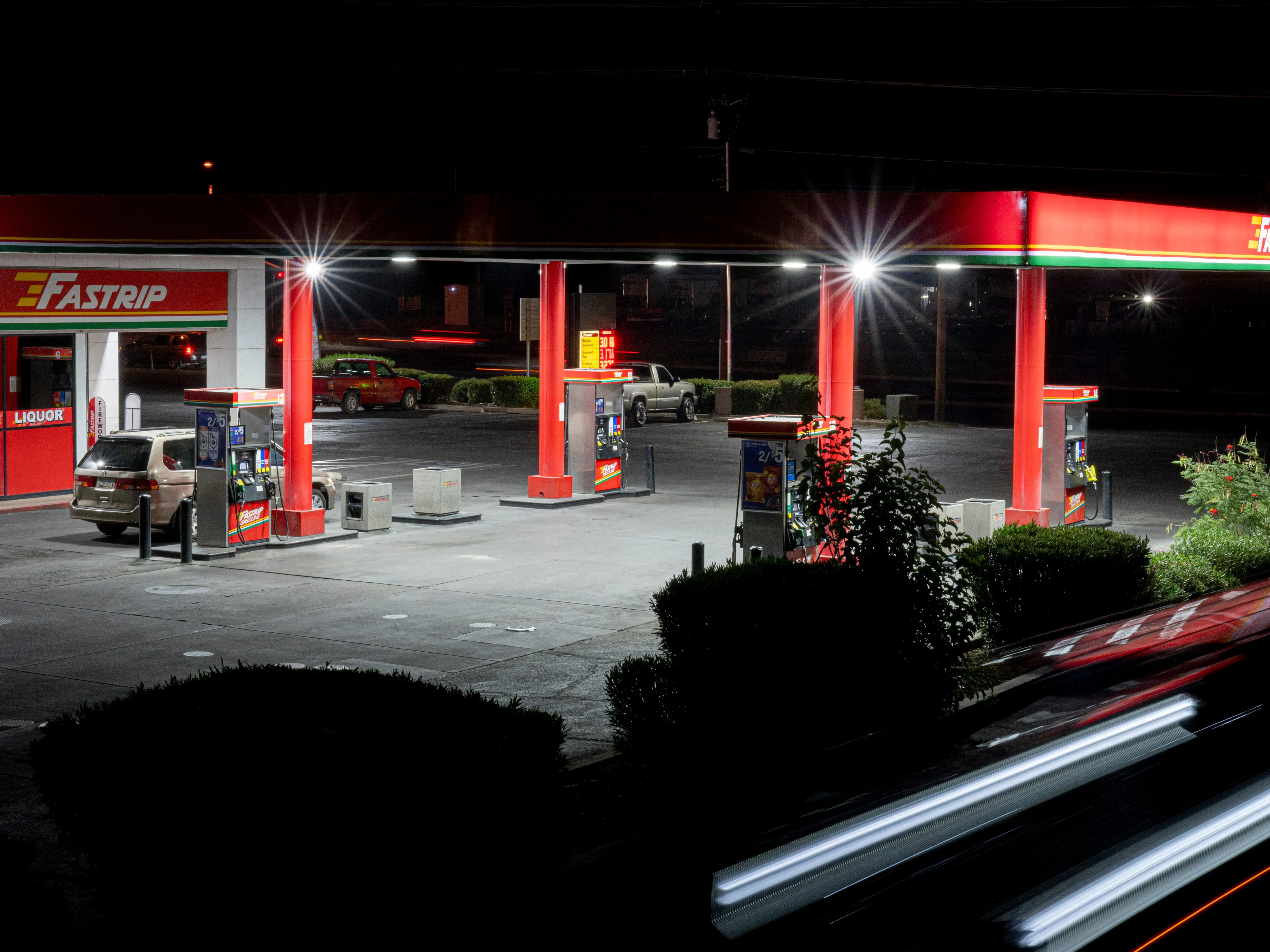 A gas station in Nogales, Arizona, on October 26, 2024.
