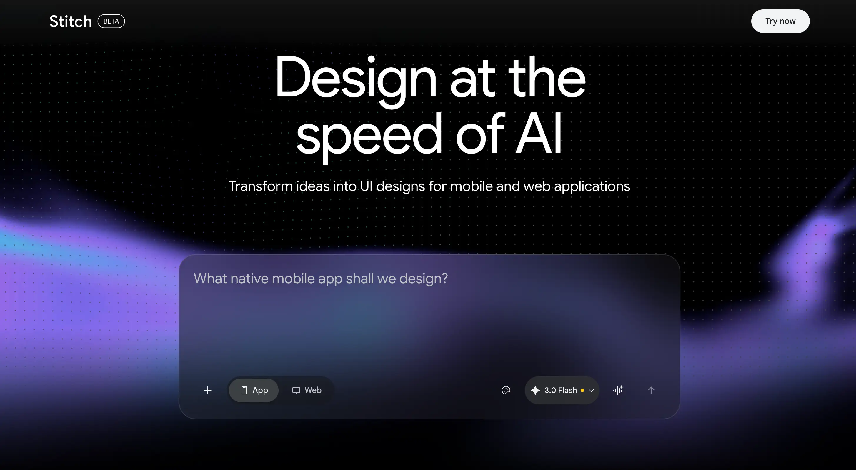 Google's Stitch design tool.