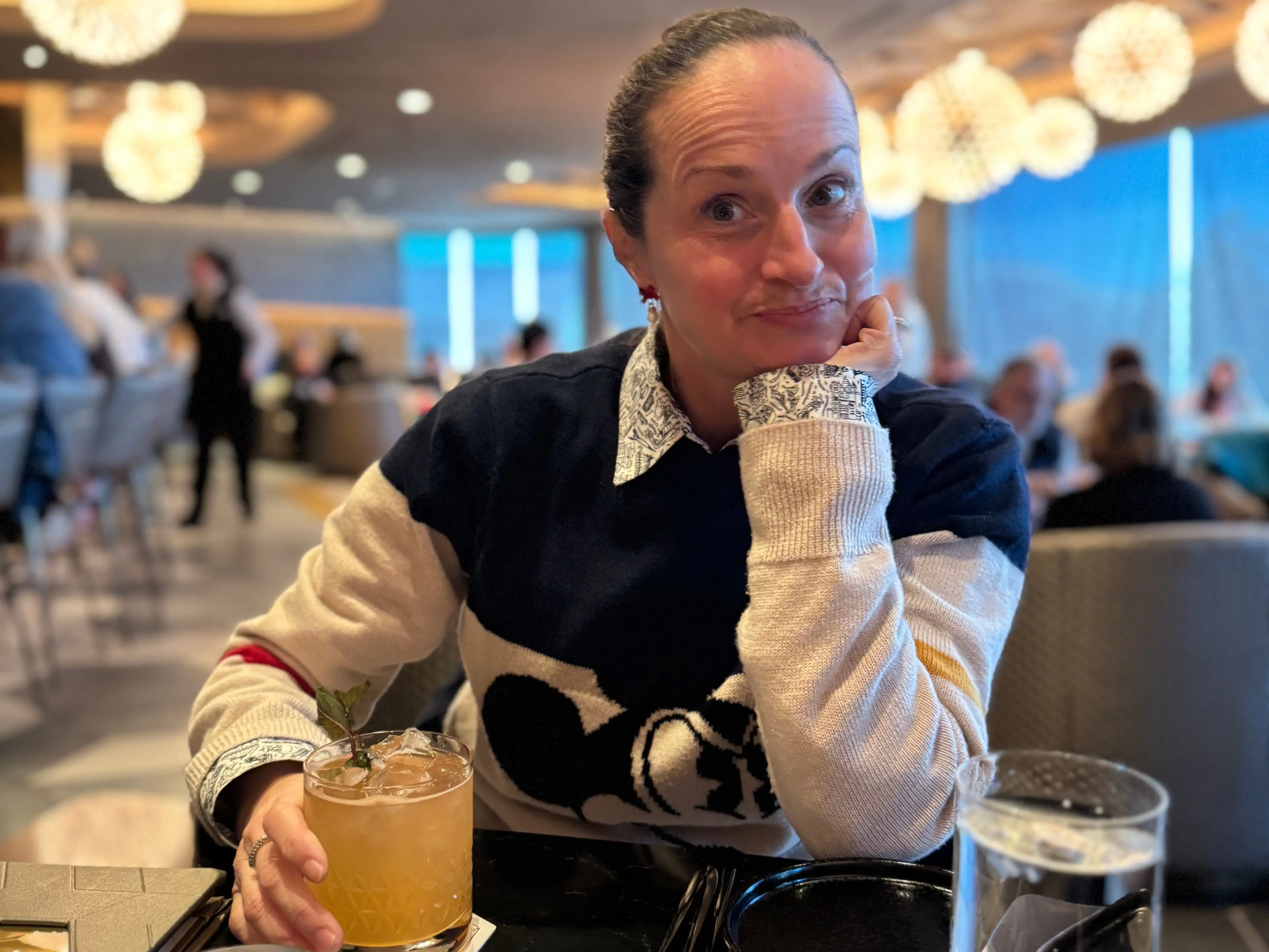 Woman at Epcot restaurant