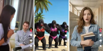 TikTok is testing a new micro-drama feed, and its top shows feature AI zombies and gorillas in bikinis