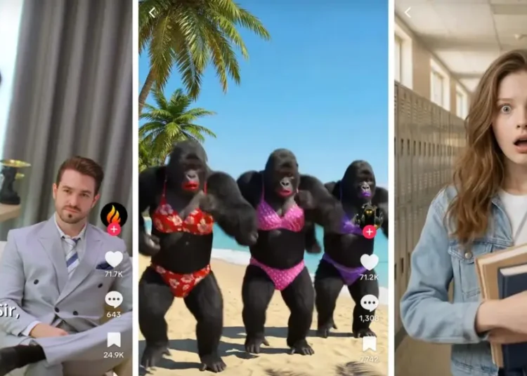 TikTok is testing a new micro-drama feed, and its top shows feature AI zombies and gorillas in bikinis