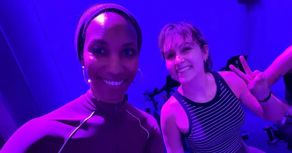 I took my first in-person Peloton class. It felt like an exclusive event — which was the point.