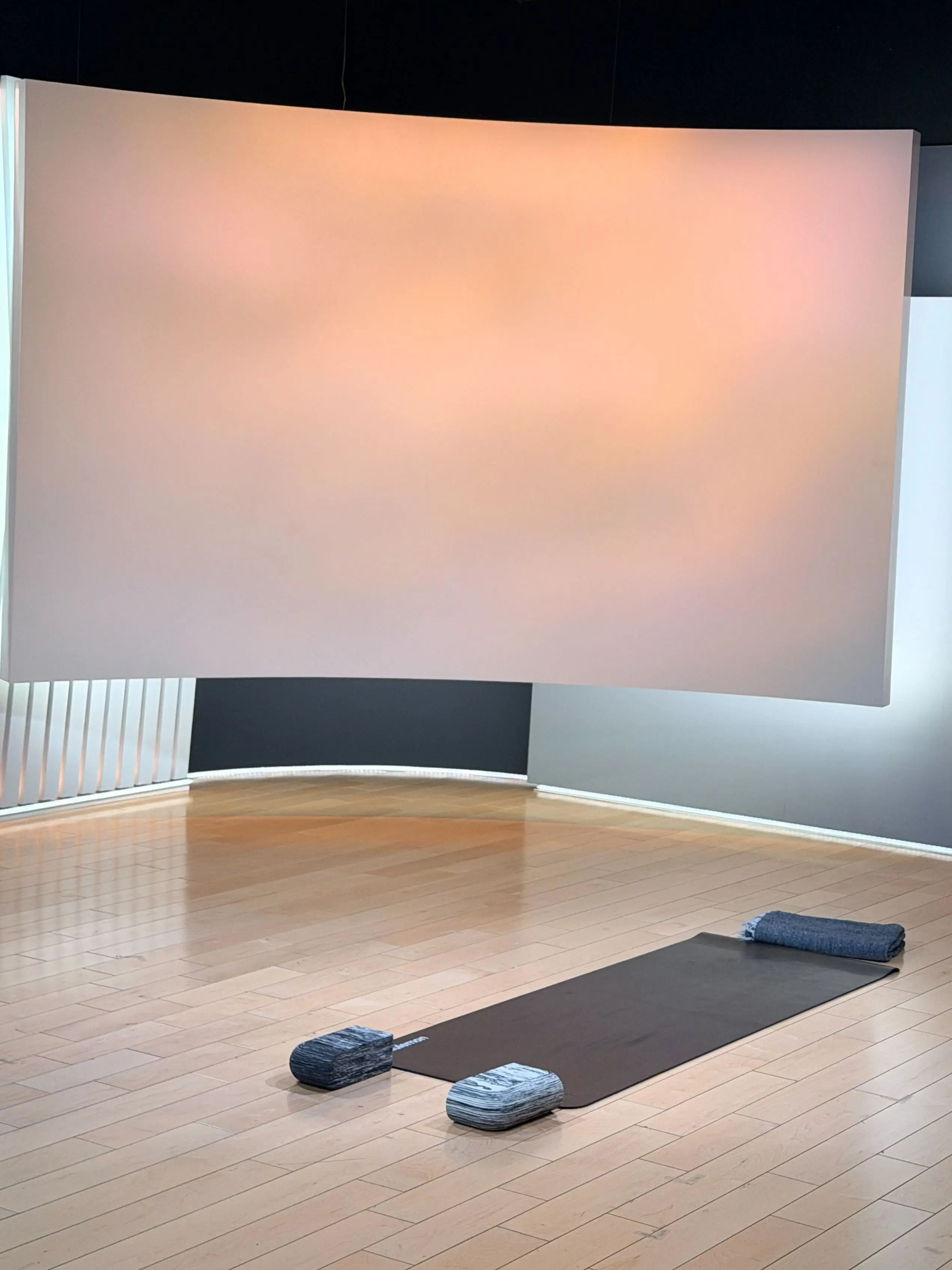 Peloton yoga class studio